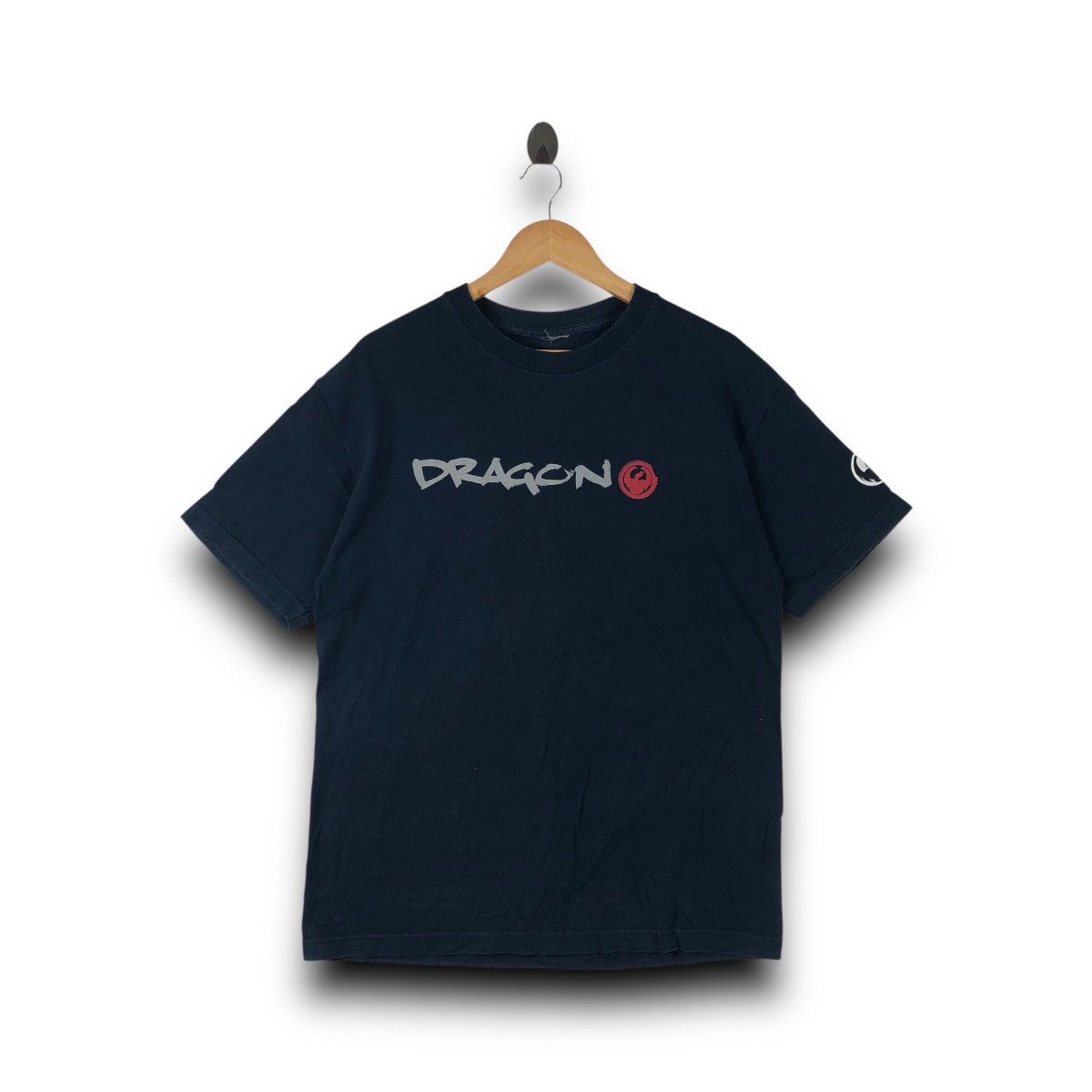 Vintage Vintage 90s DRAGON skateboard back hit big logo skate tee Size US M / EU 48-50 / 2 - 1 Thumbnail