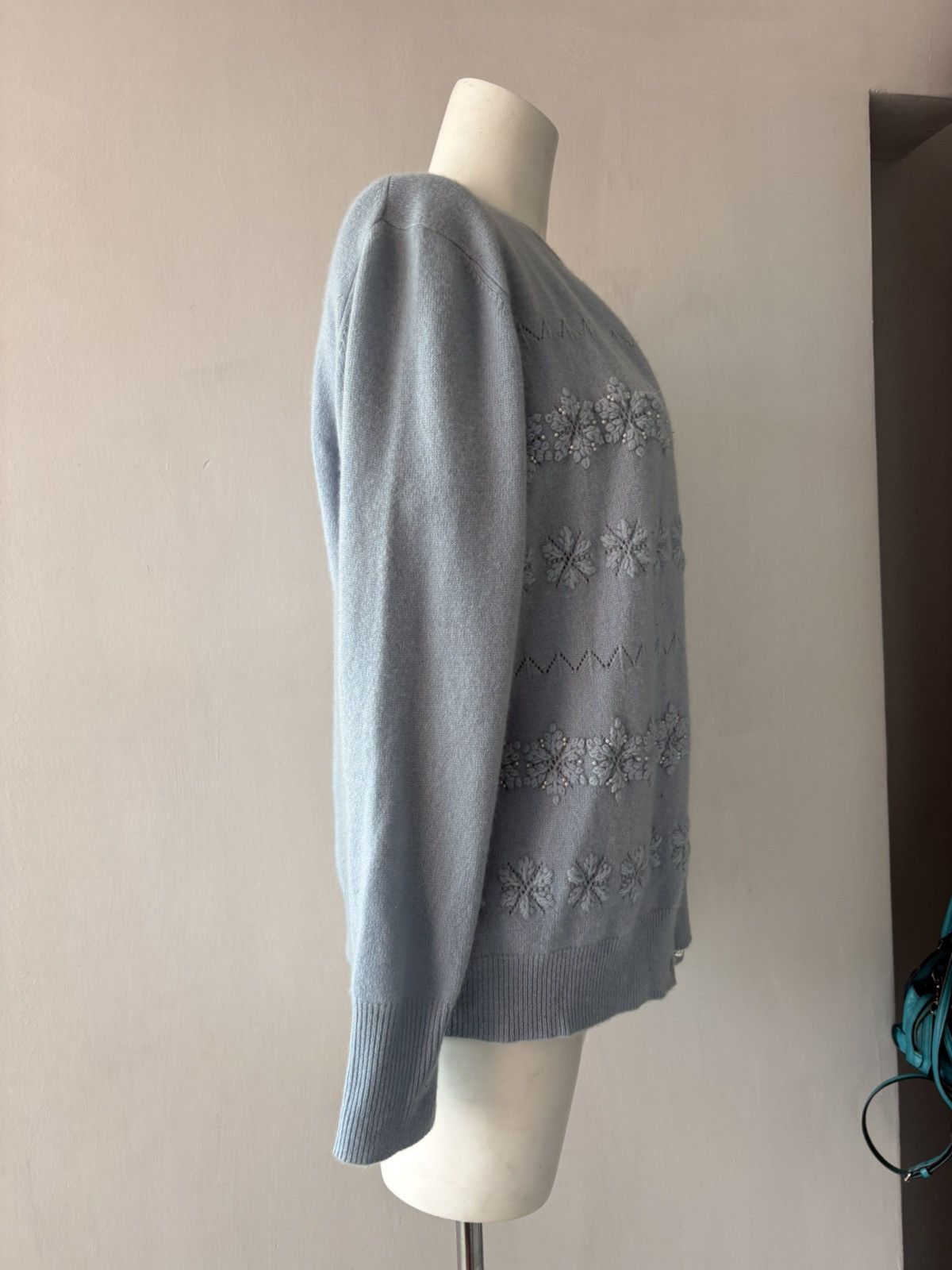 Vintage Silk and Cashmere blouse n cardigan Size XL / US 12-14 / IT 48-50 - 8 Thumbnail