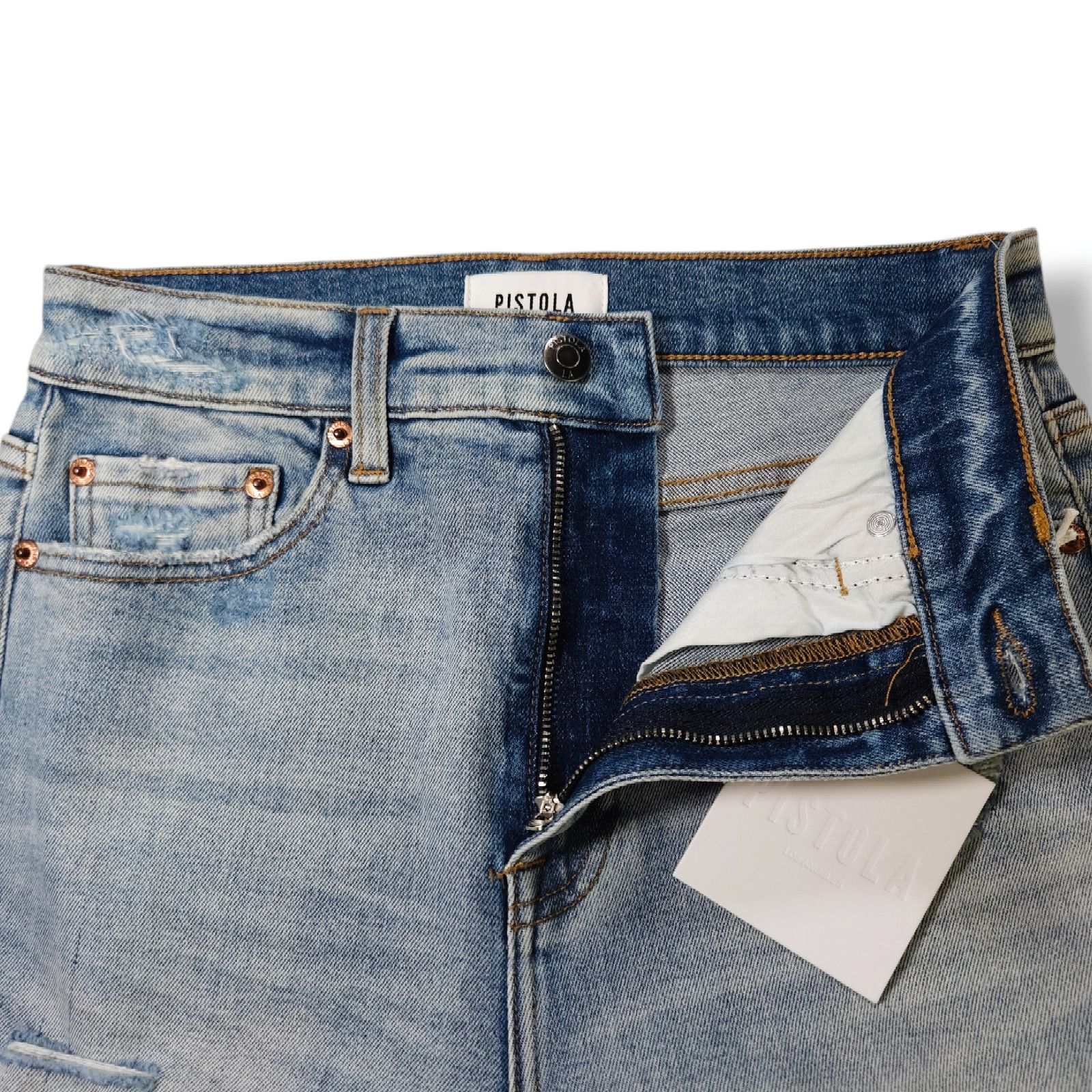 Pistola NWT Pistola Aline Distressed Skinny Ankle Jeans Sz. 26x27 Size 26" / US 2 / IT 38 - 4 Thumbnail