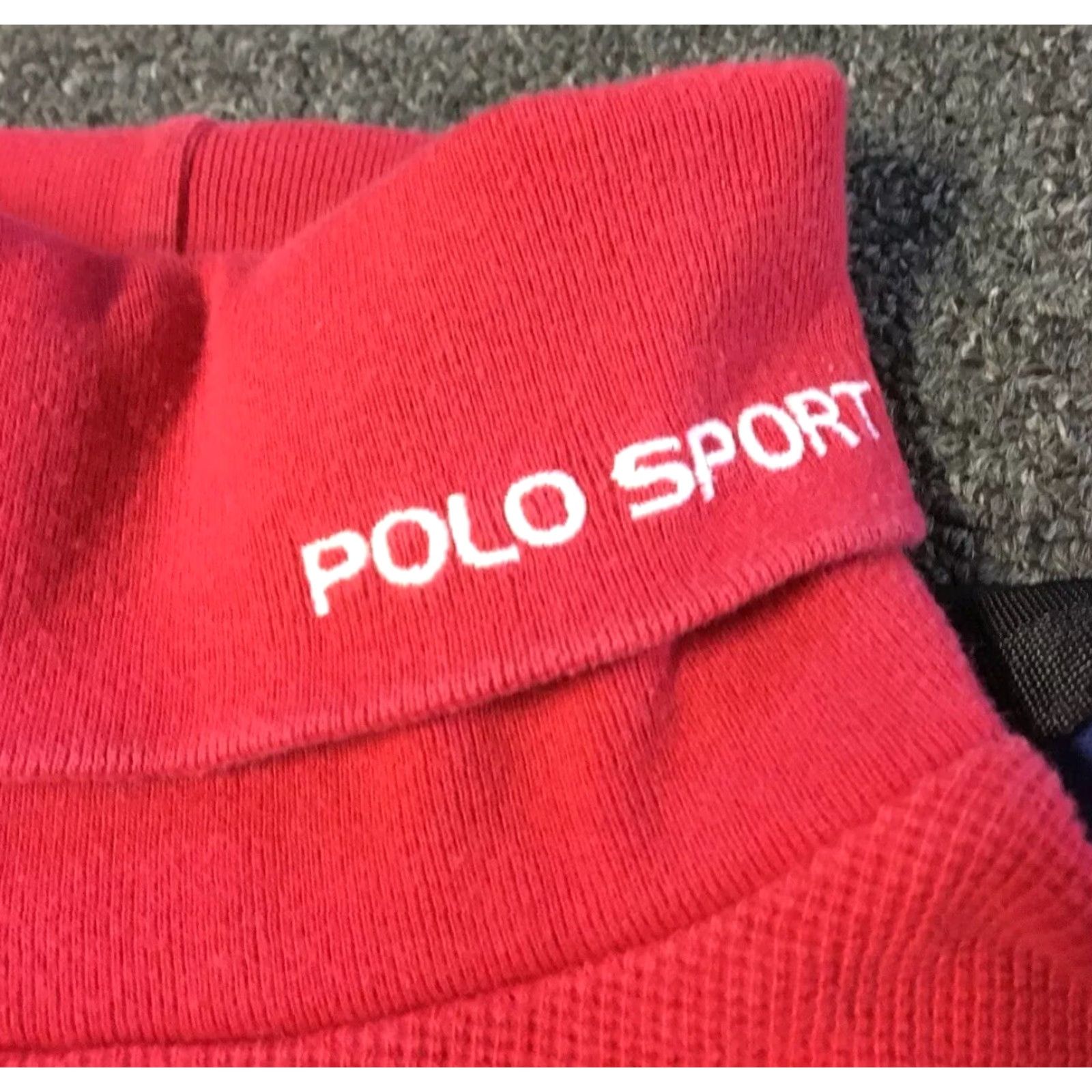 Polo Ralph Lauren VINTAGE Polo Sport Arctic Challenge Spellout Turtleneck Sweater Shirt Men S Red 90s Ski Downhill Nautical 80s Retro Polo Ralph Lauren Size US S / EU 44-46 / 1 - 4 Thumbnail
