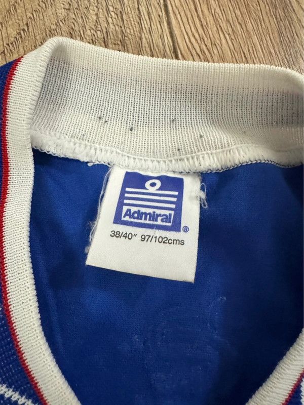 Other Vintage Admiral Glasgow Rangers 1990-92 Home Jersey M Size US M / EU 48-50 / 2 - 2 Thumbnail