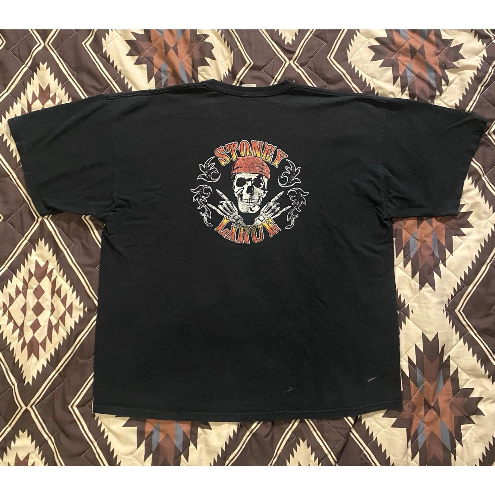 Gildan VINTAGE Gildan T-Shirt Skull Double-Sided Black Men’s 2XL Size US XXL / EU 58 / 5 - 2 Thumbnail