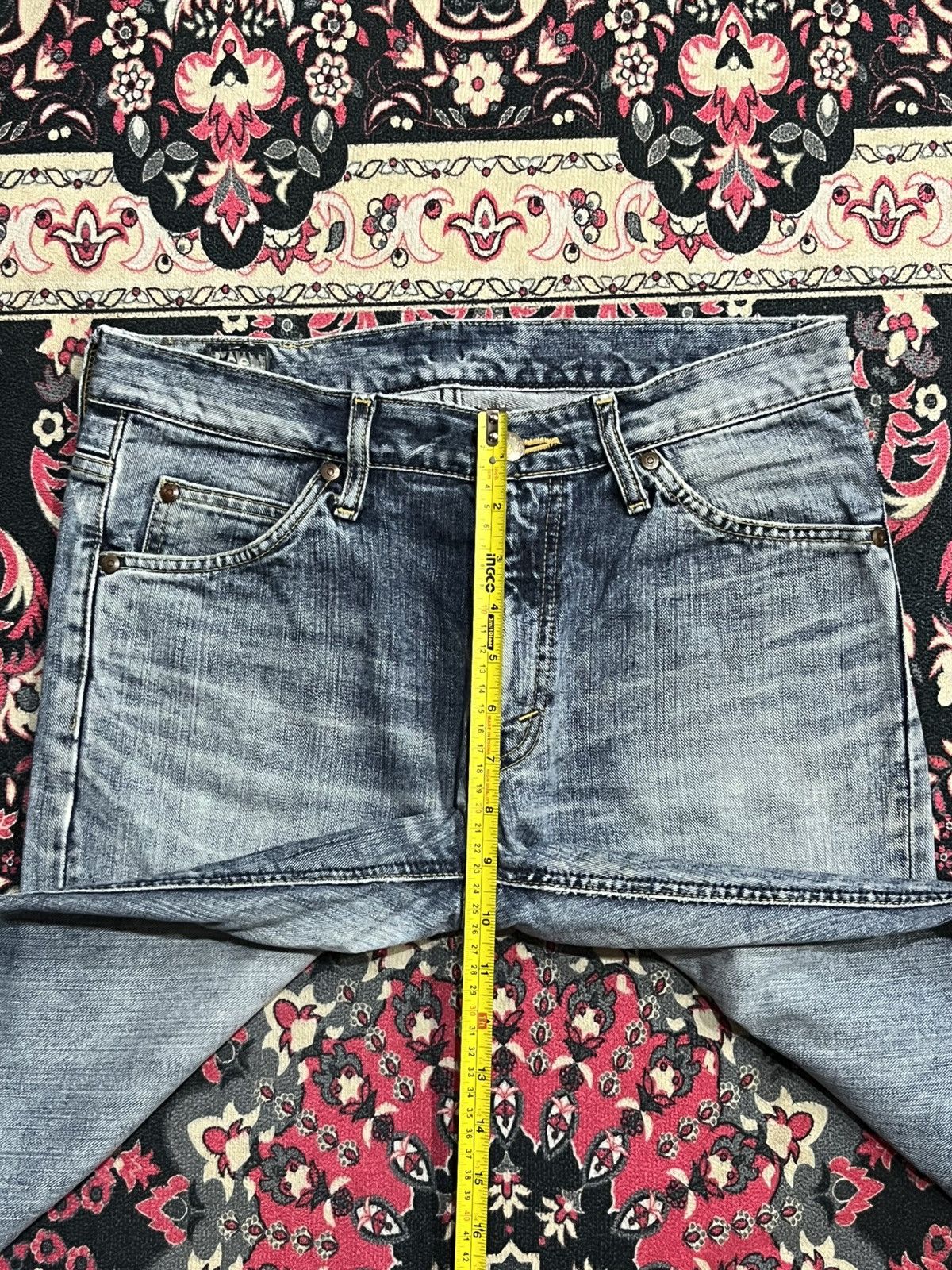 Lee Vintage Japanese Lee Riders Blue Washed Flare Jeans Size US 30 / EU 46 - 14 Thumbnail