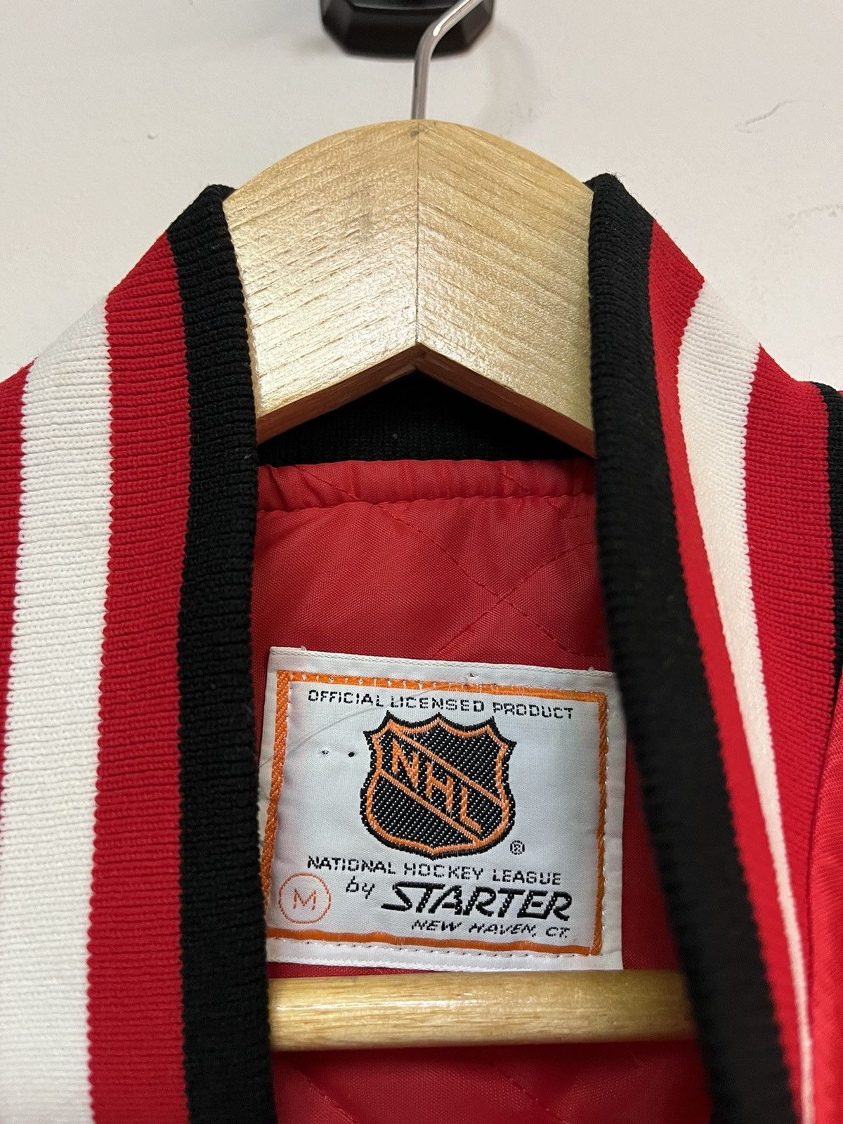 Vintage 80’s Starter Chicago Blackhawks Jacket Size US M / EU 48-50 / 2 - 2 Thumbnail