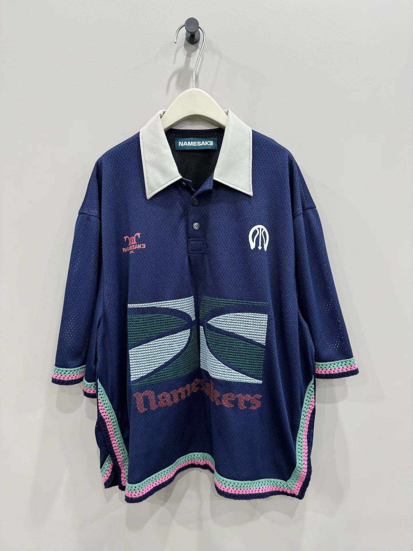 NAMESAKE printed knit short-sleeve polo shirt Size US M / EU 48-50 / 2 - 1 Thumbnail
