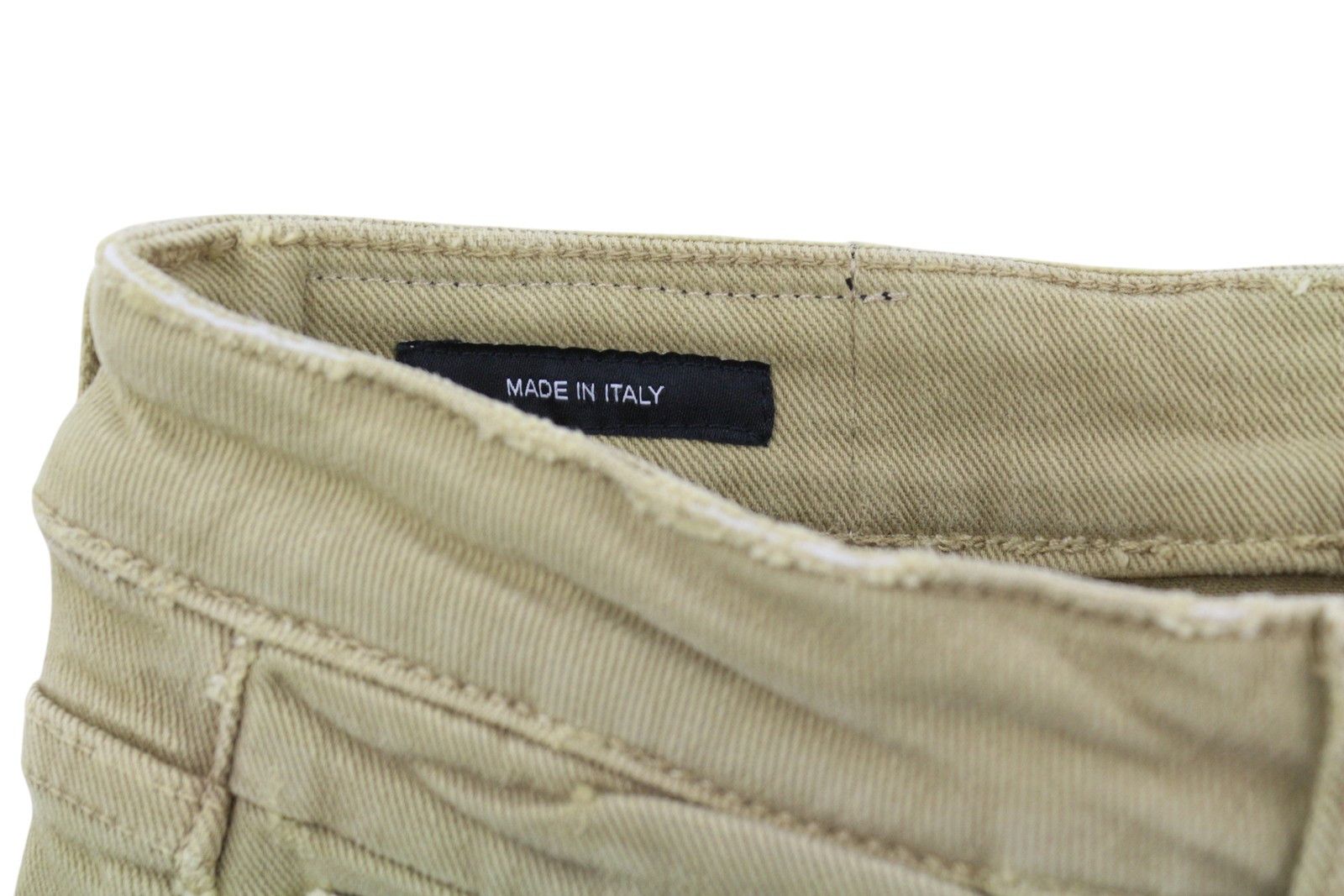 R13 BOY STRAIGHT 24 Khaki Stretchy Washed Ankle Logo 86292 Size 24" / US 00 / IT 34 - 9 Thumbnail
