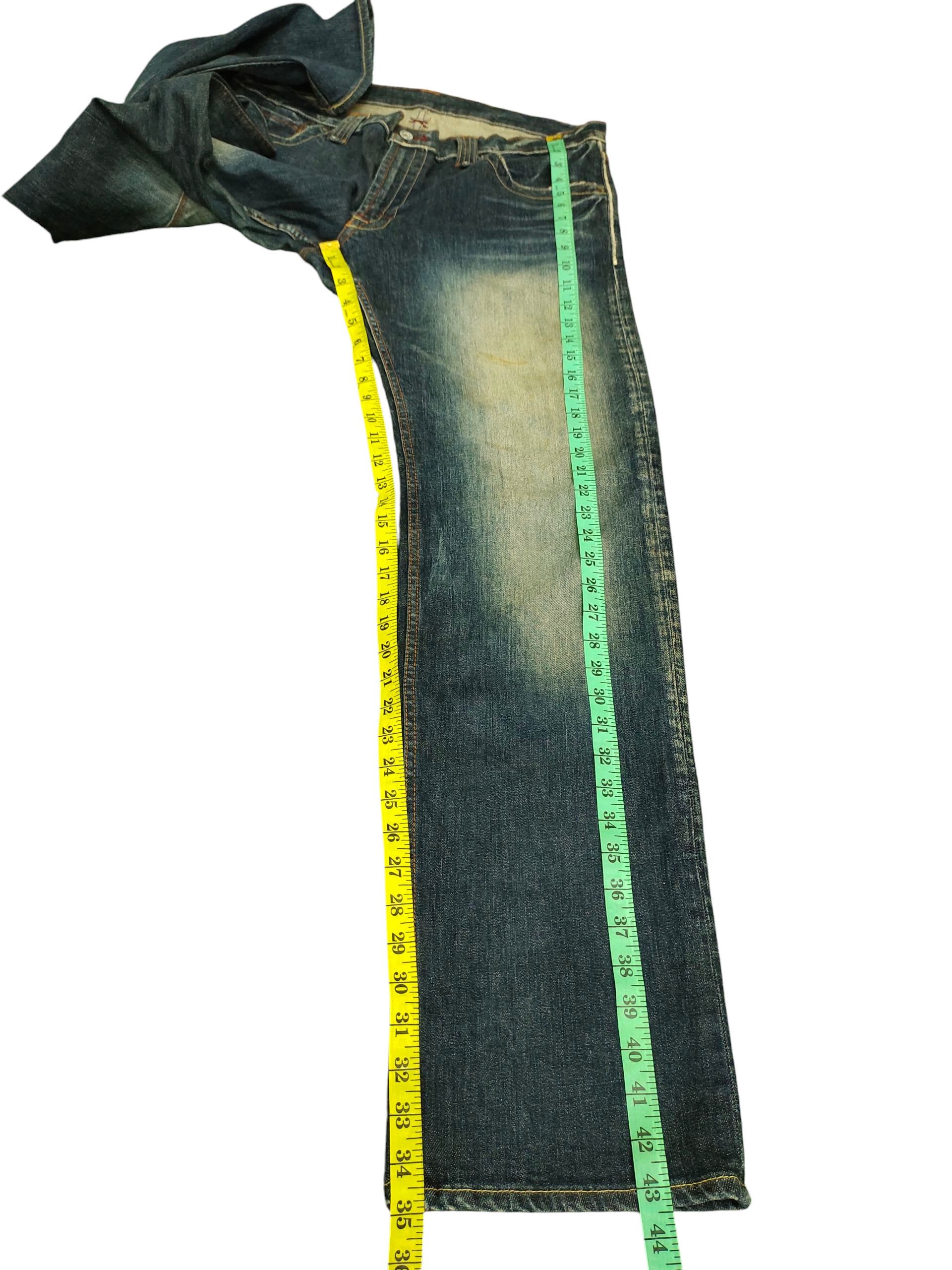 Hysteric Glamour Japanese Brand Blue Way Clawmark Rusty Faded Denim Jeans Size US 36 / EU 52 - 16 Thumbnail