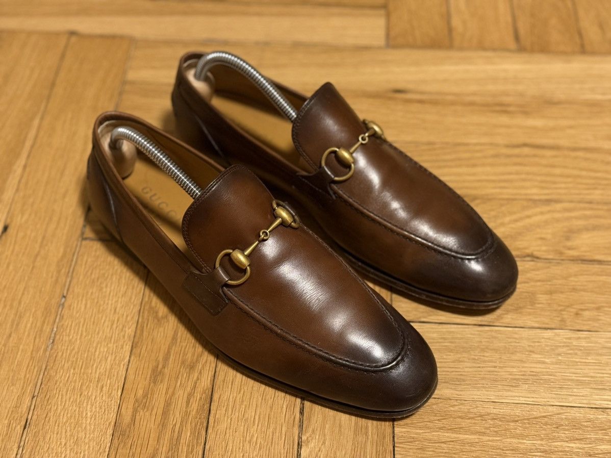 Gucci Gucci Men’s Dark Brown Jordaan Loafers Size US 8.5 / EU 41-42 - 2 Thumbnail