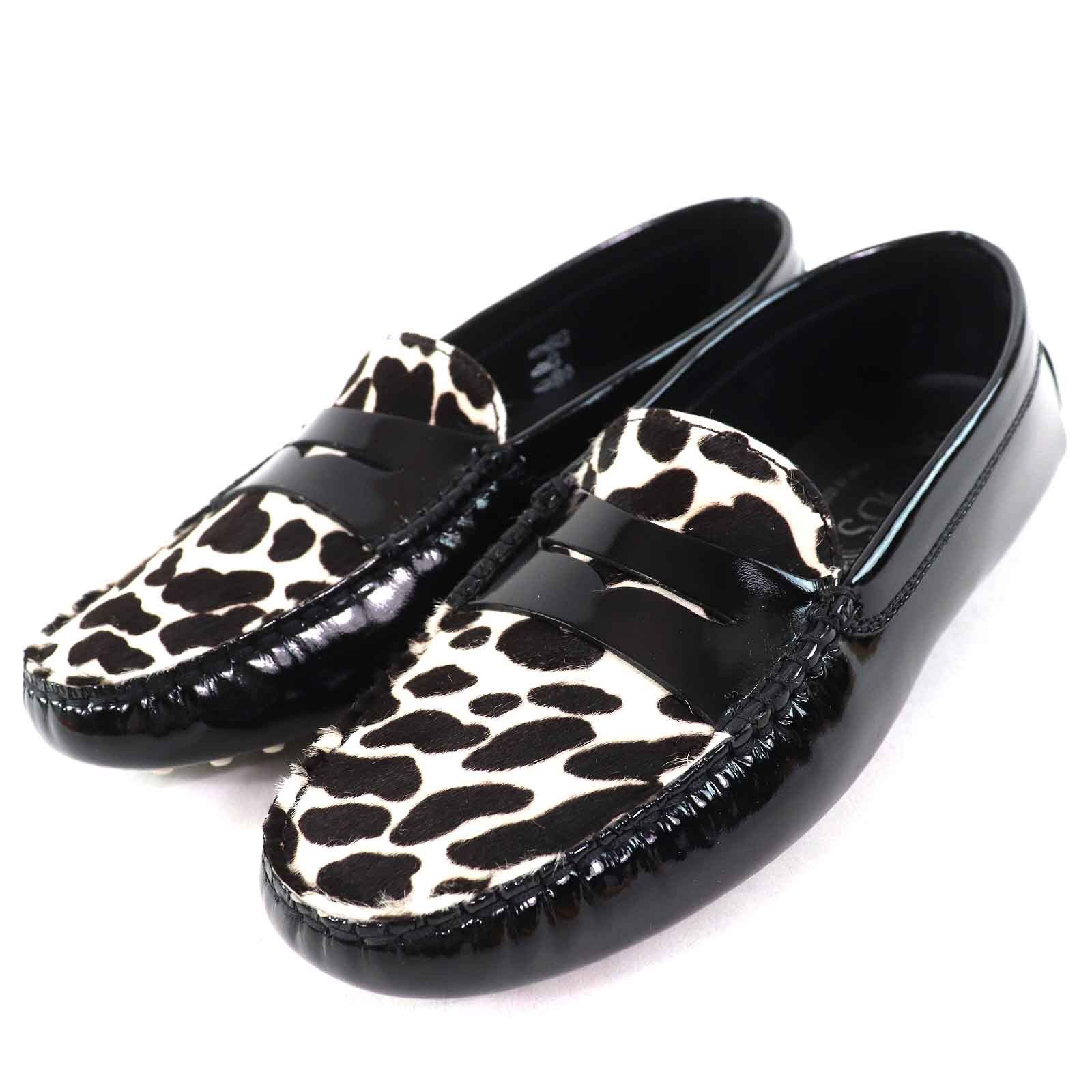 Tod's Tod's Tod’s Gommini Leopard Pattern Patent Leather Loafers Leather Shoes Size ONE SIZE - 1 Thumbnail