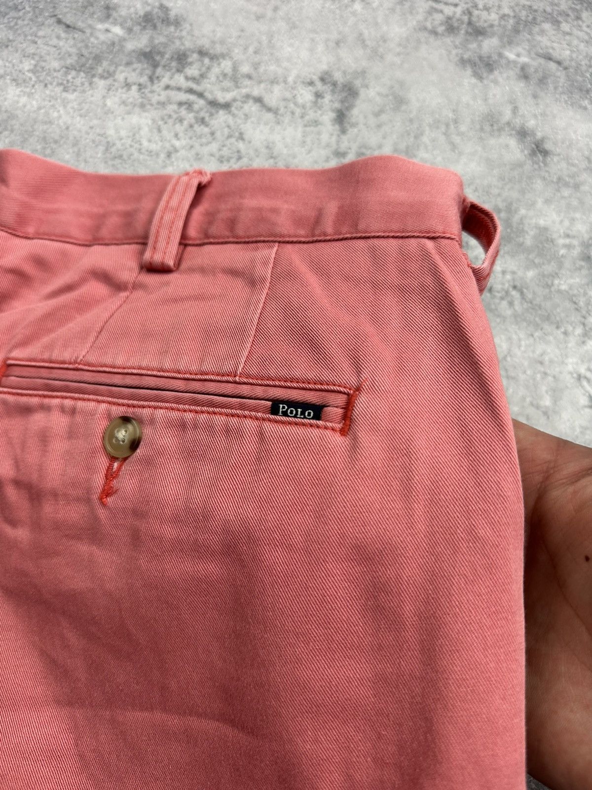 Polo Ralph Lauren Vintage Polo Ralph Lauren Chino Pink Shorts Y2K Classic 36 Size US 36 / EU 52 - 20 Thumbnail