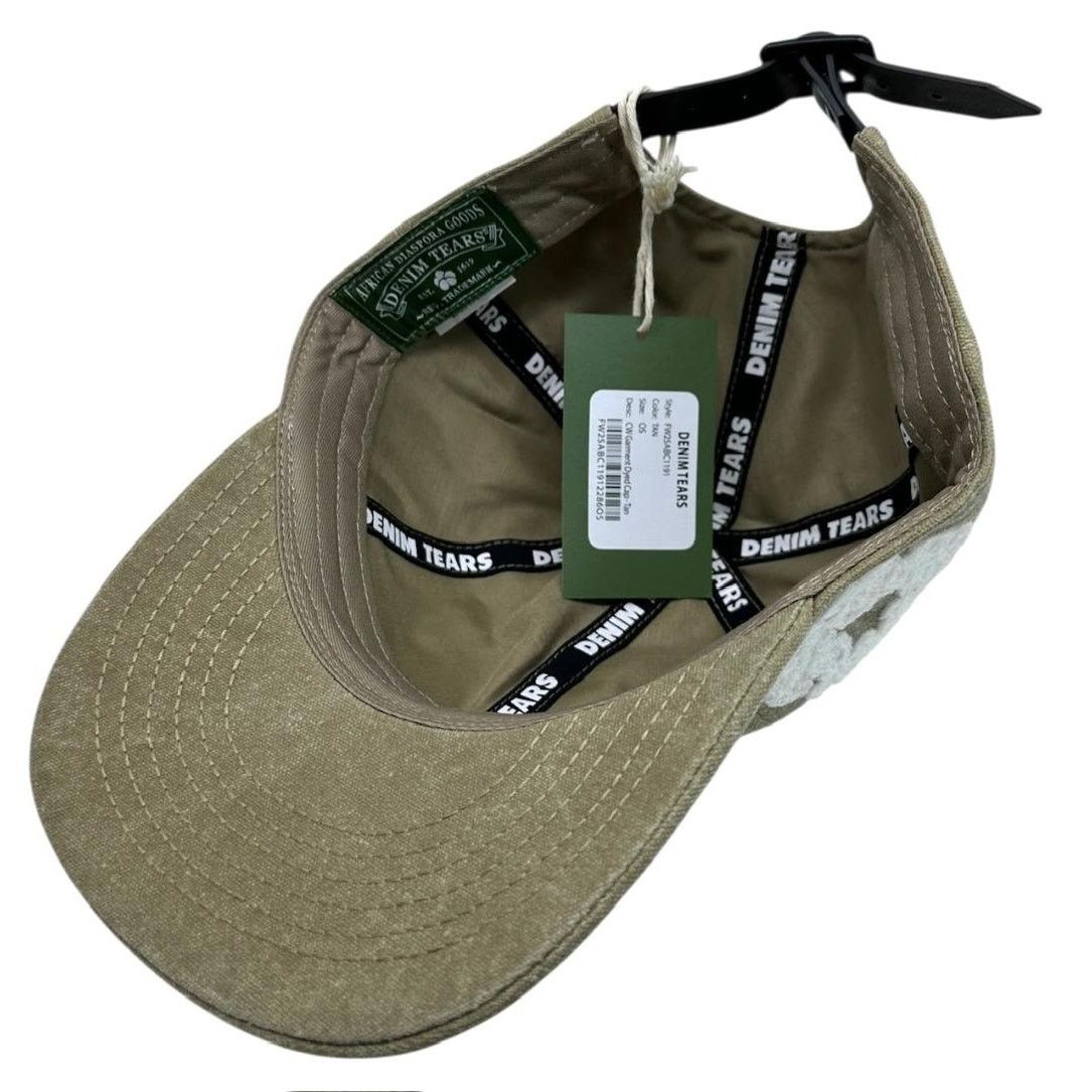 DENIM TEARS Denim Tears Cotton Wreath Dyed Strapback Hat Cap in Beige Size ONE SIZE - 5 Thumbnail