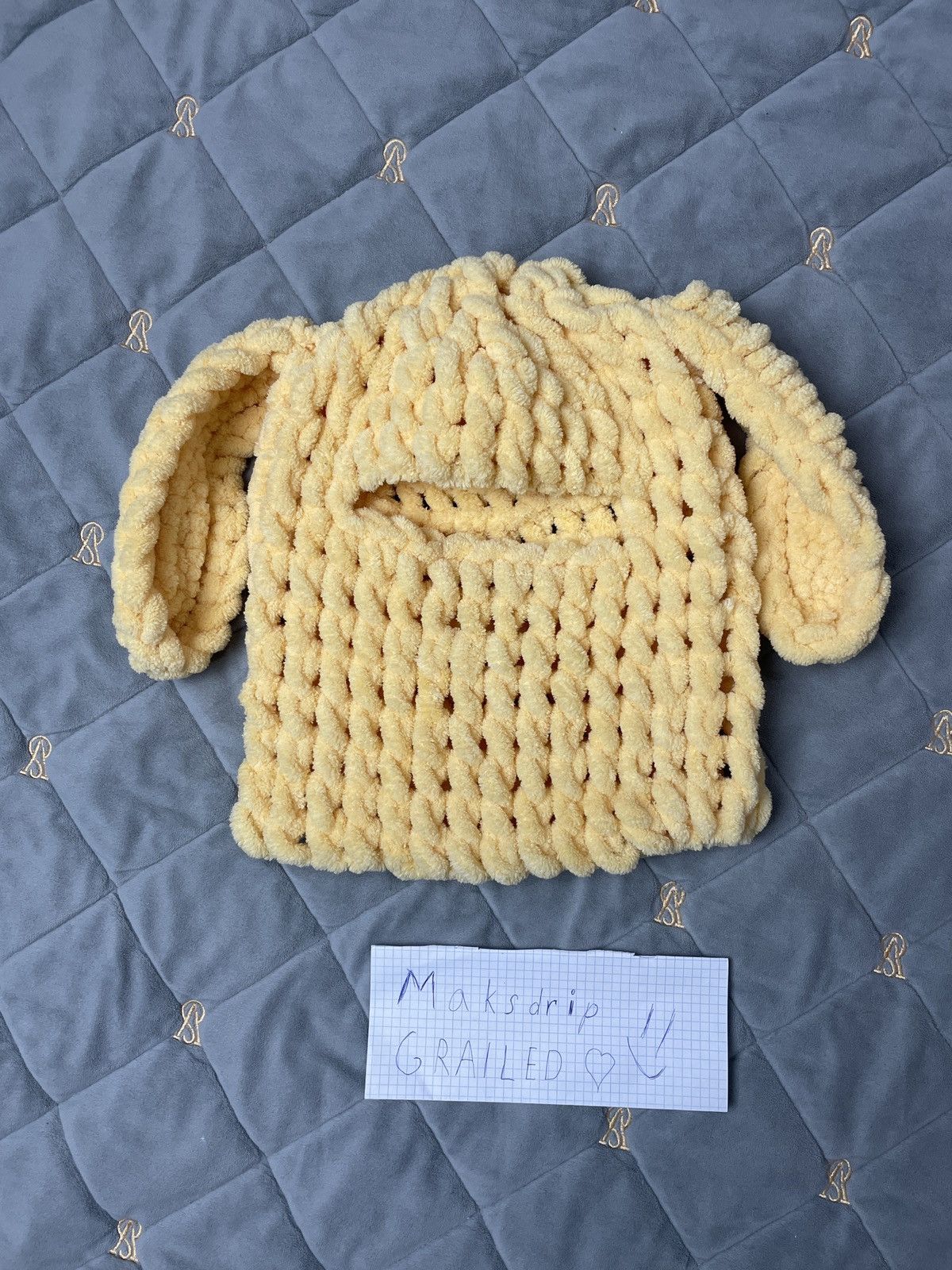 Handmade Bunny balaclava, ski mask, fun hat winter Size ONE SIZE - 3 Thumbnail