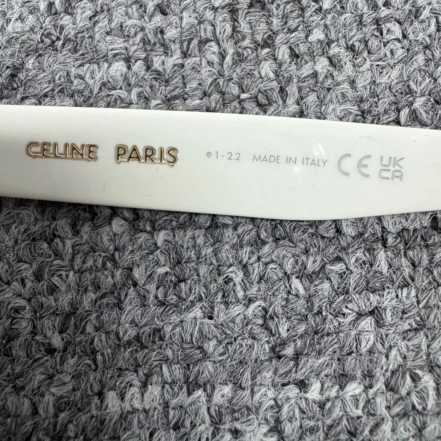 Celine CELINE White frame; cat-eye sunglasses; rope-style eyeglas Size ONE SIZE - 4 Thumbnail