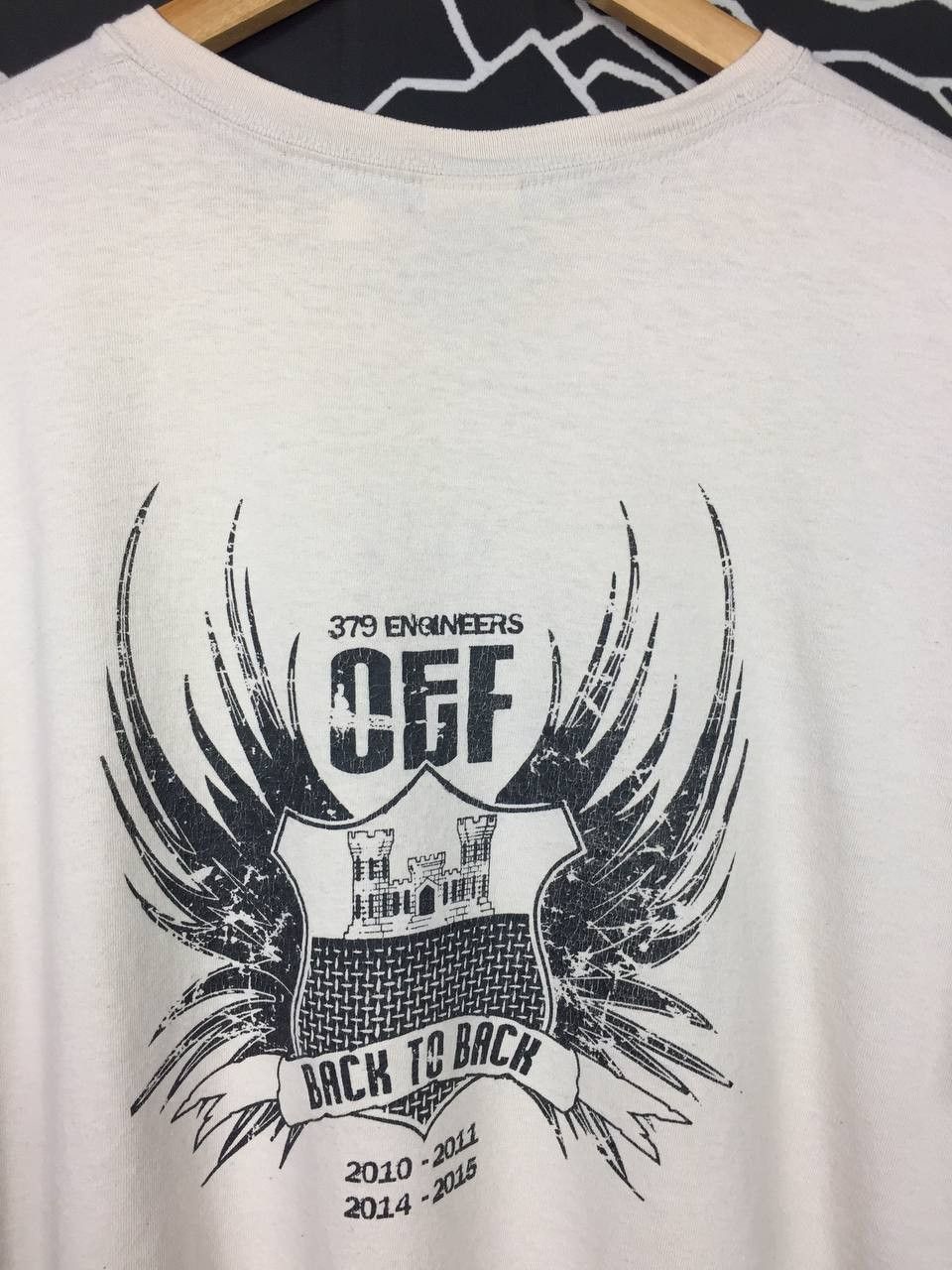 Gildan × Vintage 379th Engineers OEF 2010/2014 Back To Back Tee Size US XXL / EU 58 / 5 - 3 Thumbnail