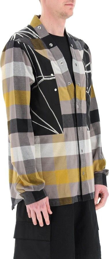 Rick Owens o1y0325 Checked Shirt in Multicolor Size US M / EU 48-50 / 2 - 5 Thumbnail