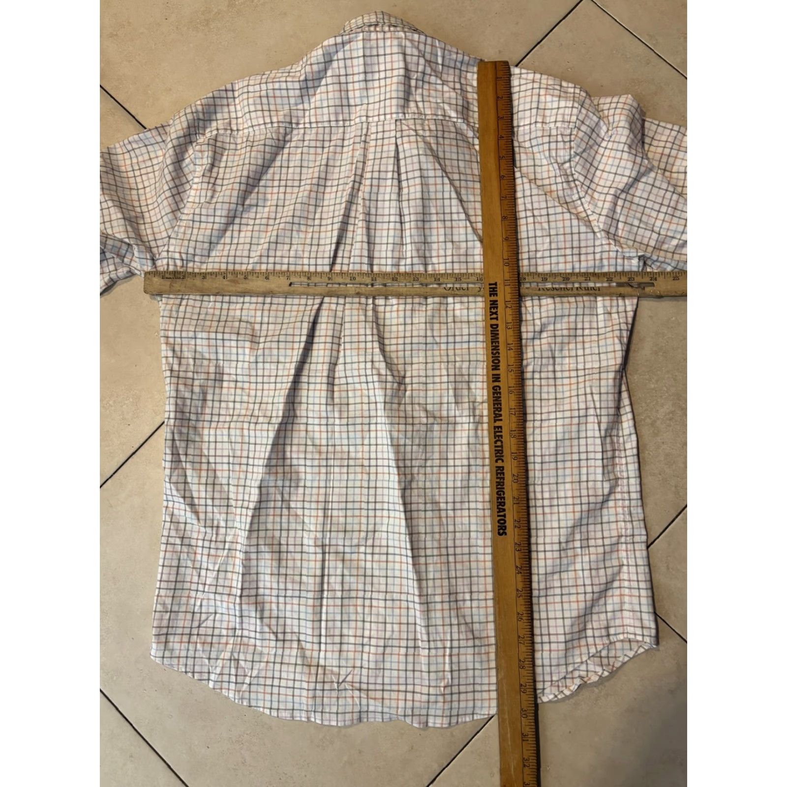 Peter Millar Peter Millar Shirt Mens Large White Plaid Check Button Down Long Sleeve Casual Size US L / EU 52-54 / 3 - 5 Thumbnail