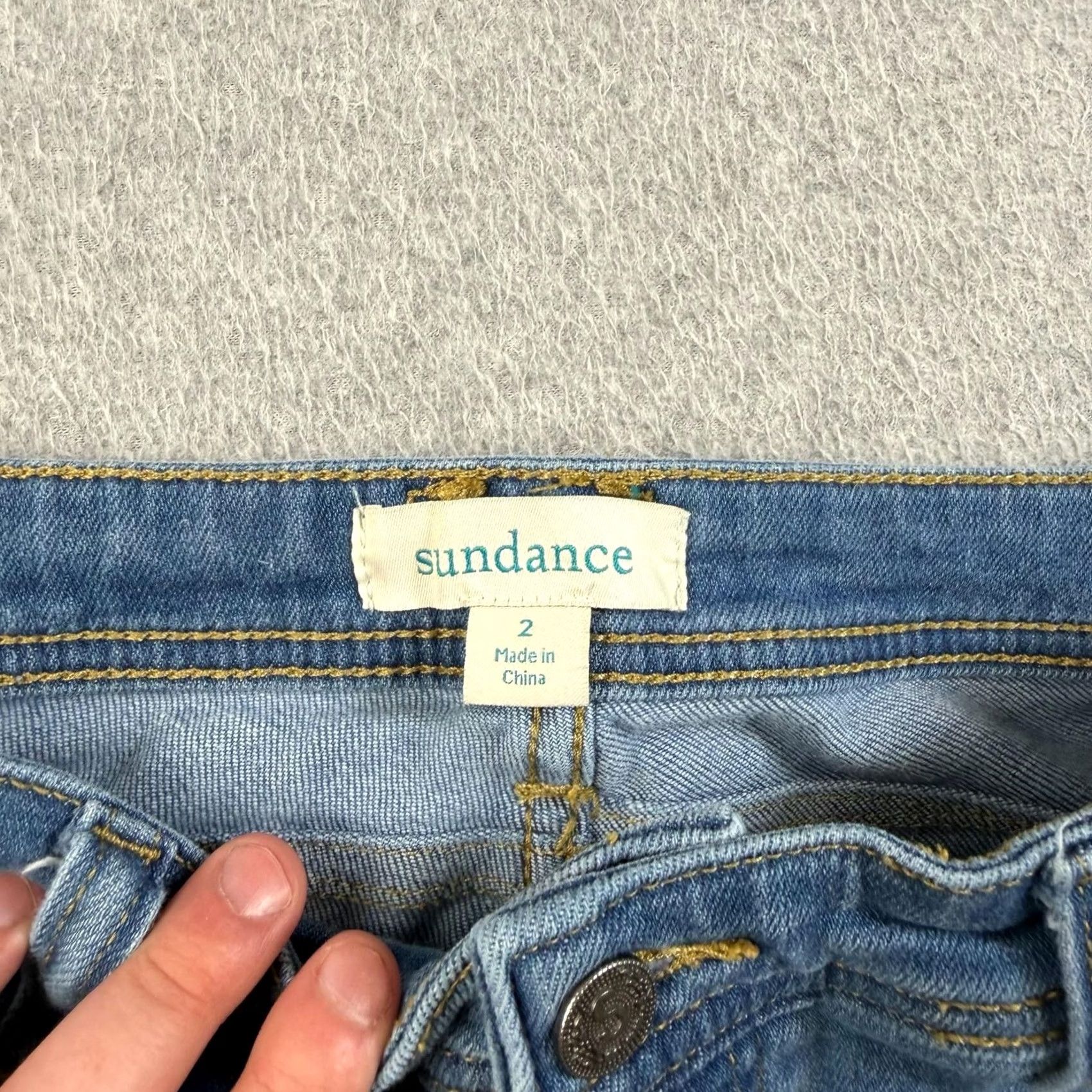 Vintage Sundance Jeans Women 2 Blue Medium Wash Straight Relaxed Denim 5-Pocket Size 26" / US 2 / IT 38 - 3 Thumbnail