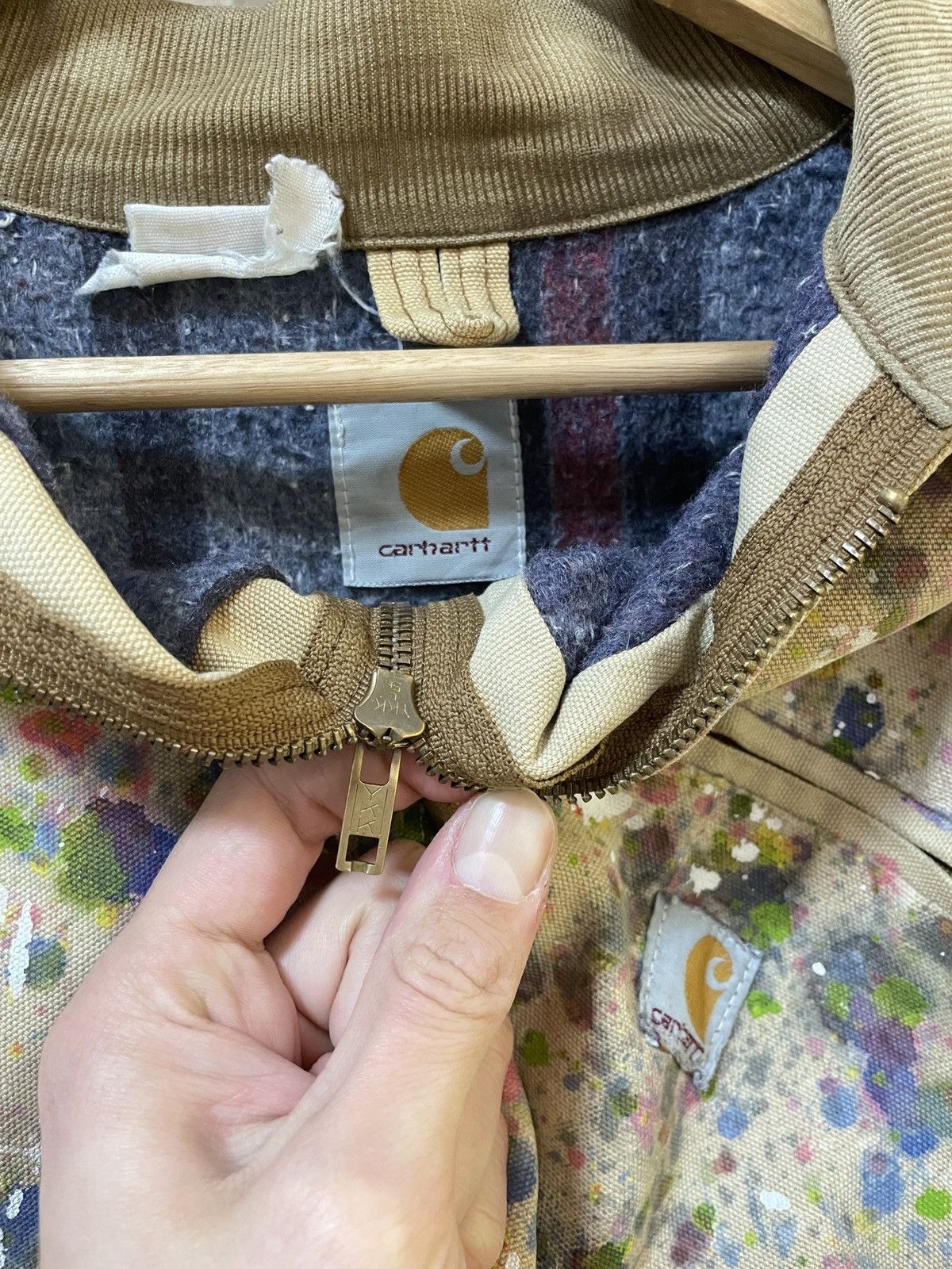 Carhartt VINTAGE CARHARTT DETROIT BLANKET LINED PAINTED WORK JACKET Size US XL / EU 56 / 4 - 5 Thumbnail
