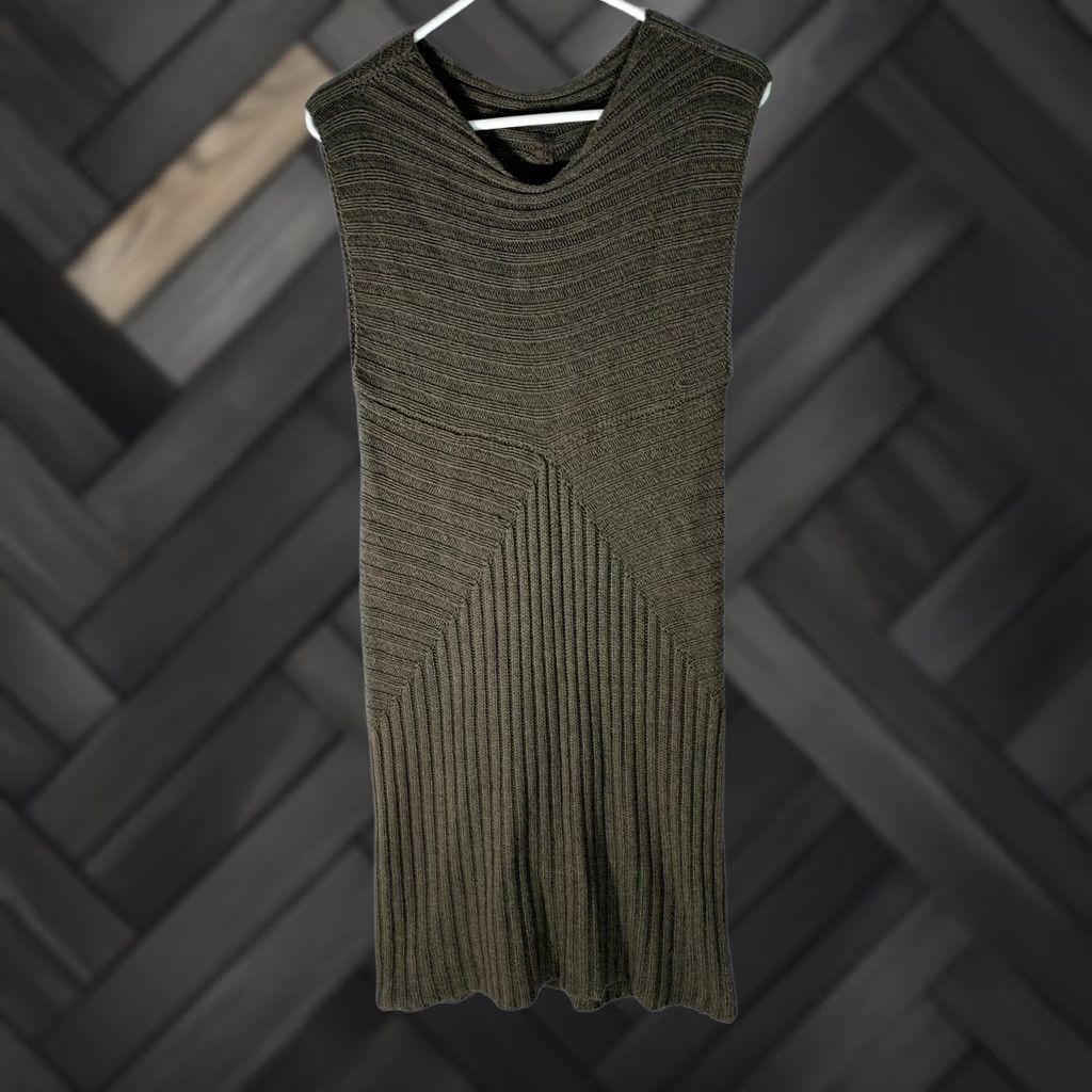 Rick Owens VINTAGE Rick Owens FW11 Limo Alpaca Ribbed Long Tunic Size Small Drkdust Women Sweater Tunic DARK DUST S Size S / US 4 / IT 40 - 1 Thumbnail