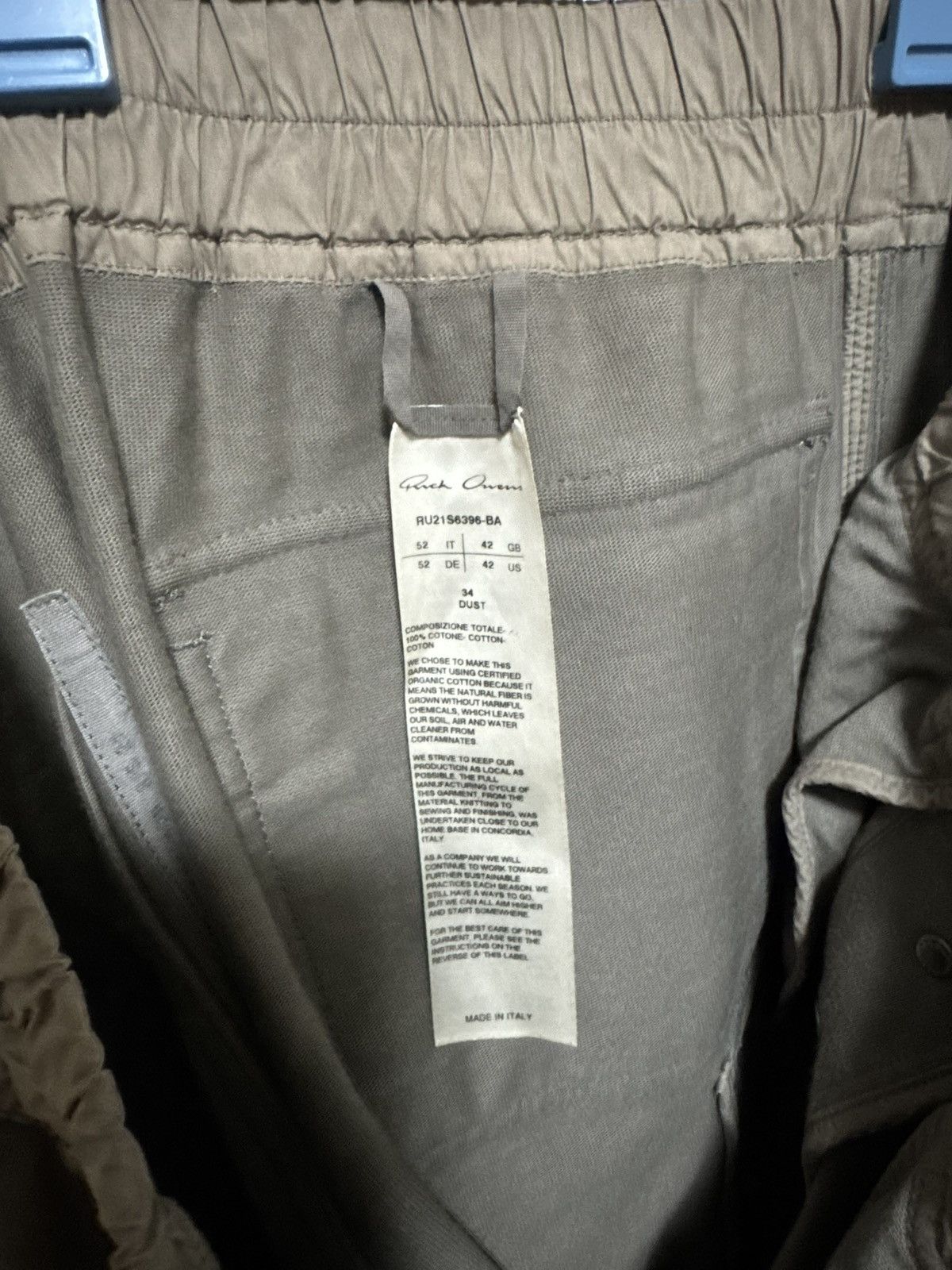 Rick Owens Rick Owens Mastodon Cargo Jogger Pants Size US 34 / EU 50 - 3 Thumbnail