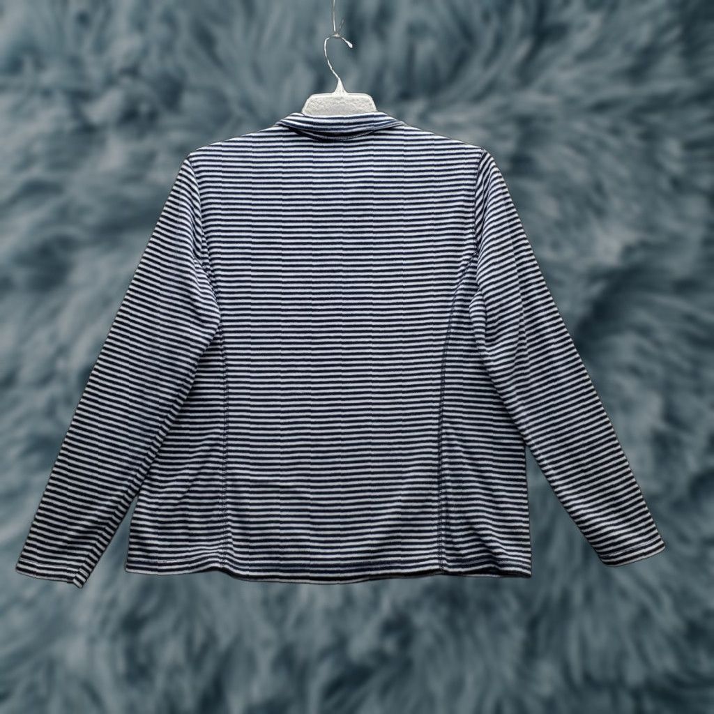 Eddie Bauer Eddie Bauer 1/4 Zip Pullover Women XL Multicolor Striped Fleece Long Sleeve Mock Neck Size XL / US 12-14 / IT 48-50 - 1 Thumbnail