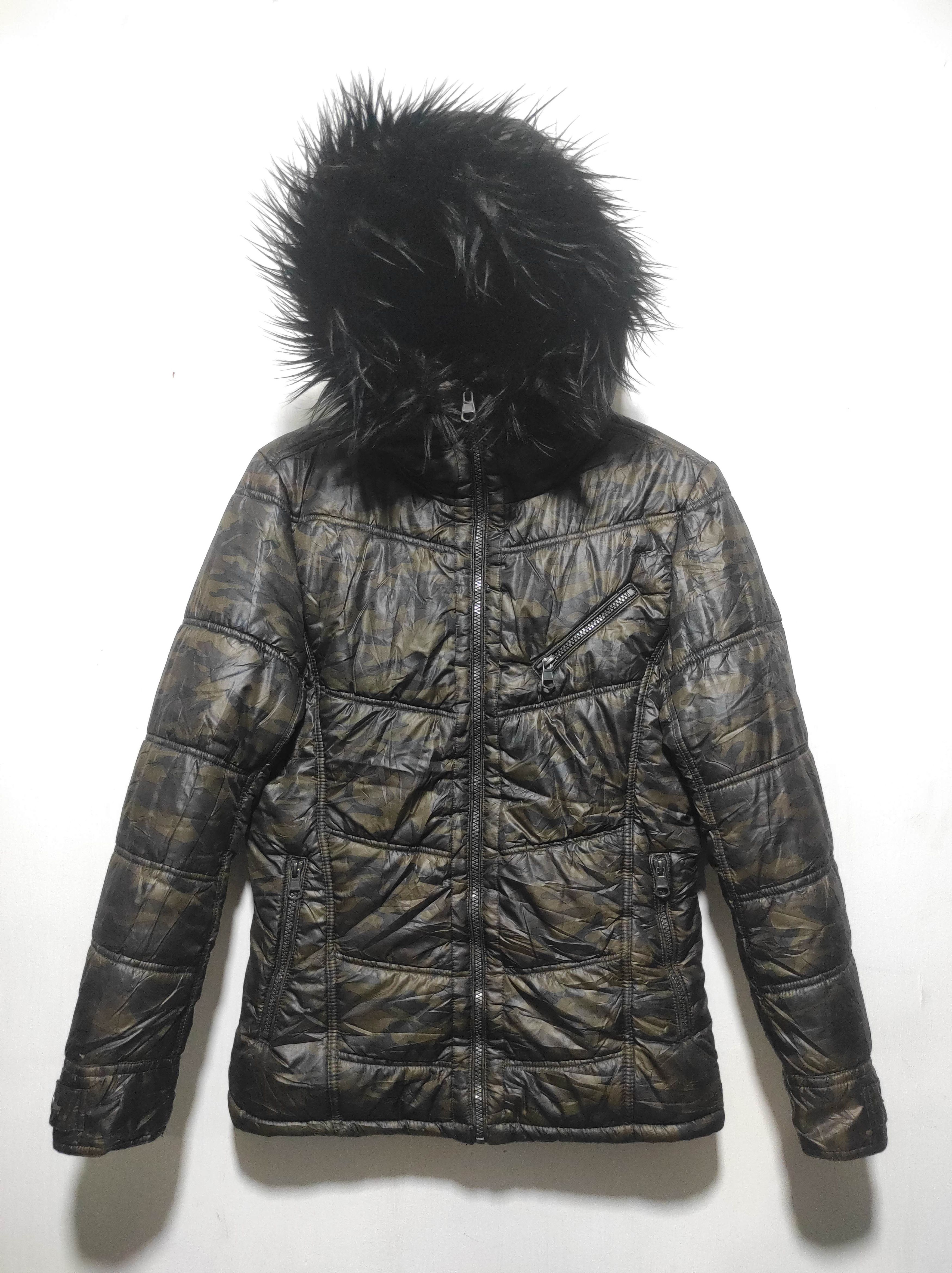 In The Attic Camo Fur Hoodie jacket IfSixWasNine LGB style