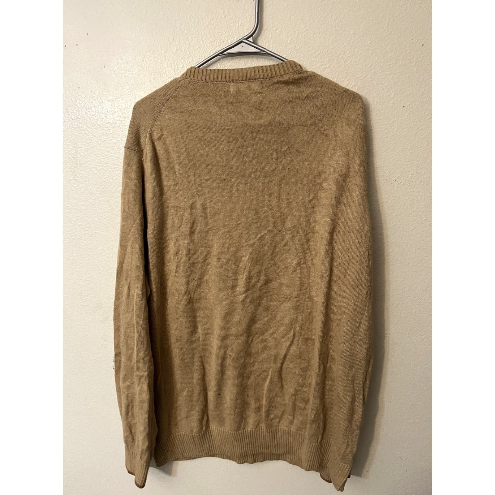 Nautica Nautica Sleepwear Men Brown XL Long Sleeve Pullover Sweater Scoop Neck Casual Size US XL / EU 56 / 4 - 3 Thumbnail