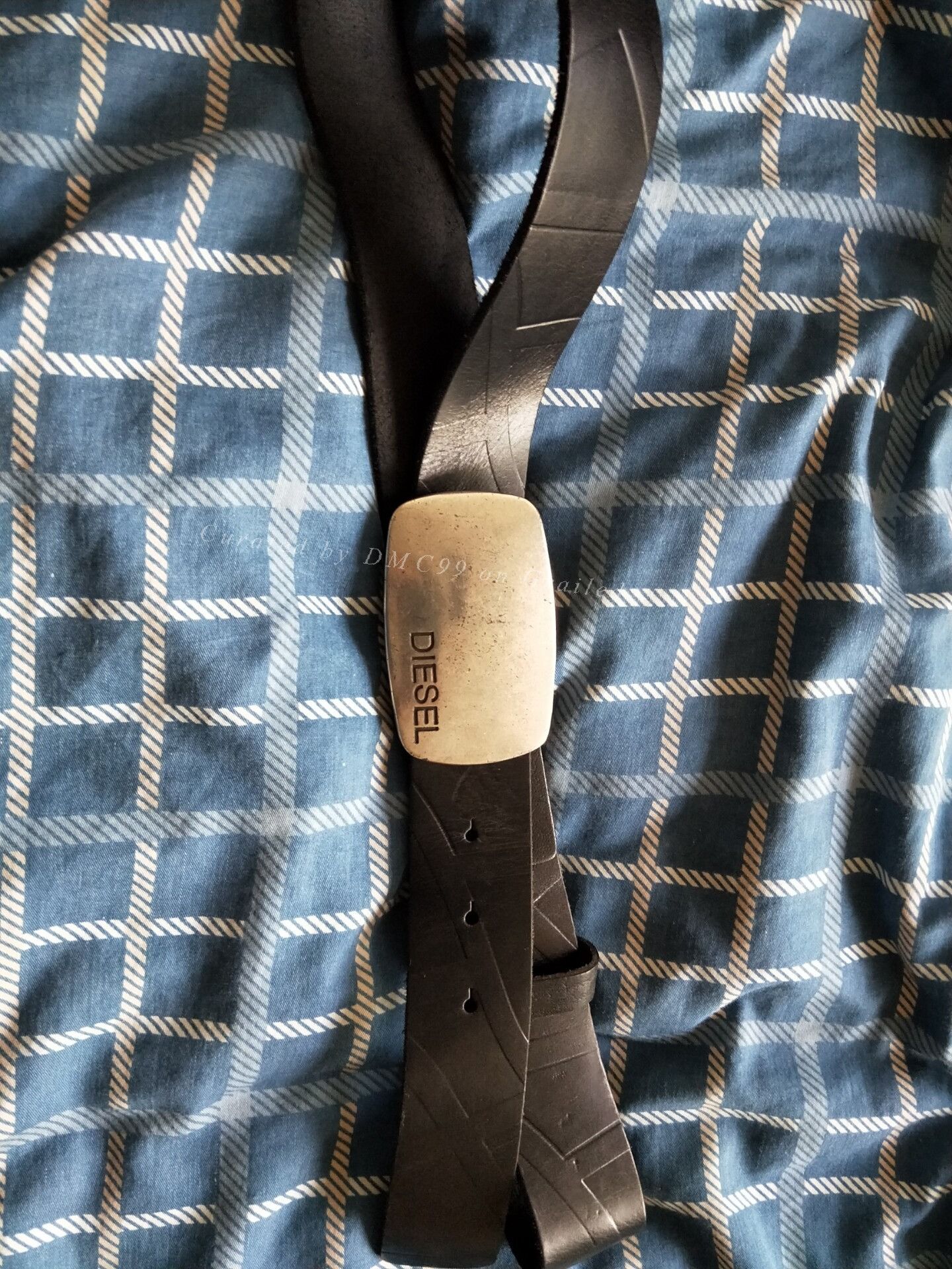 Diesel Diesel Retro Distressed Leather Belt Size ONE SIZE - 1 Thumbnail