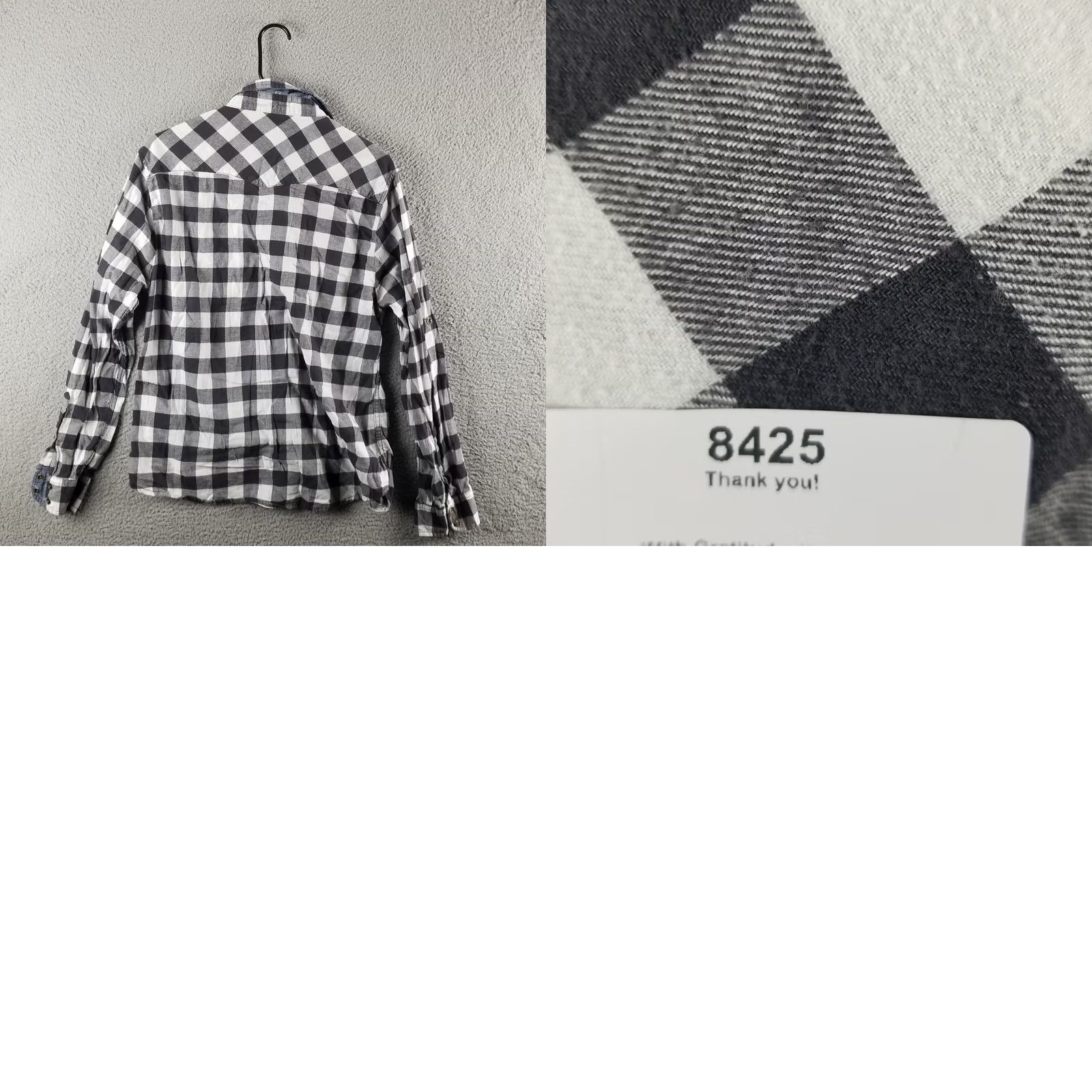 Vintage Jachs Girlfriend Flannel Shirt Women L Plaid Pearl Snap Stretch Casual Button-Up Size L / US 10 / IT 46 - 8 Thumbnail