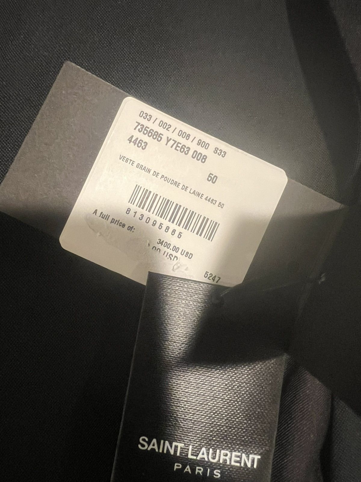 Saint Laurent Paris Saint Laurent mens tuxedo blazer 50/40. $3400 Size 40R - 3 Thumbnail