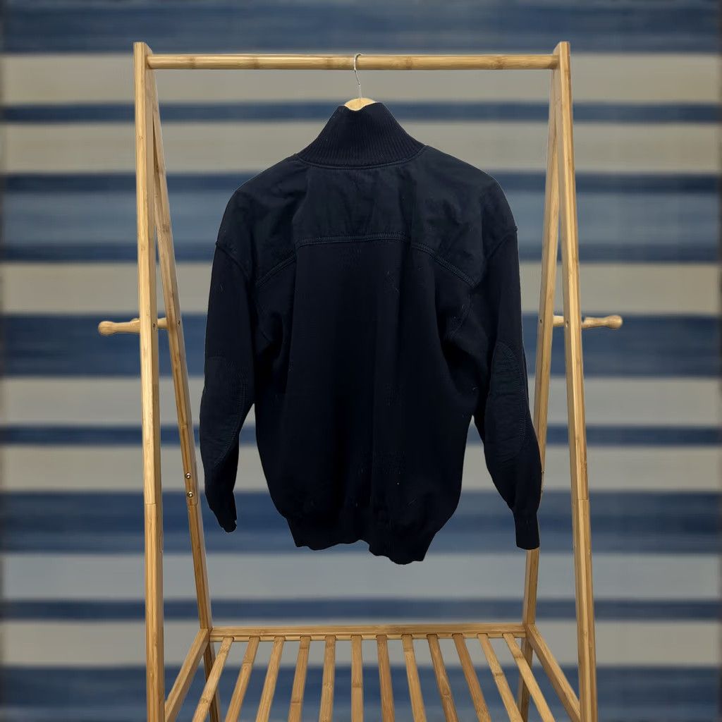 Paul & Shark Paul Shark Yachting Navy Wool 1/4 Zip Shoulder Elbow Patches Pullover XL Men Sweater Blue Leather? Size US XL / EU 56 / 4 - 1 Thumbnail