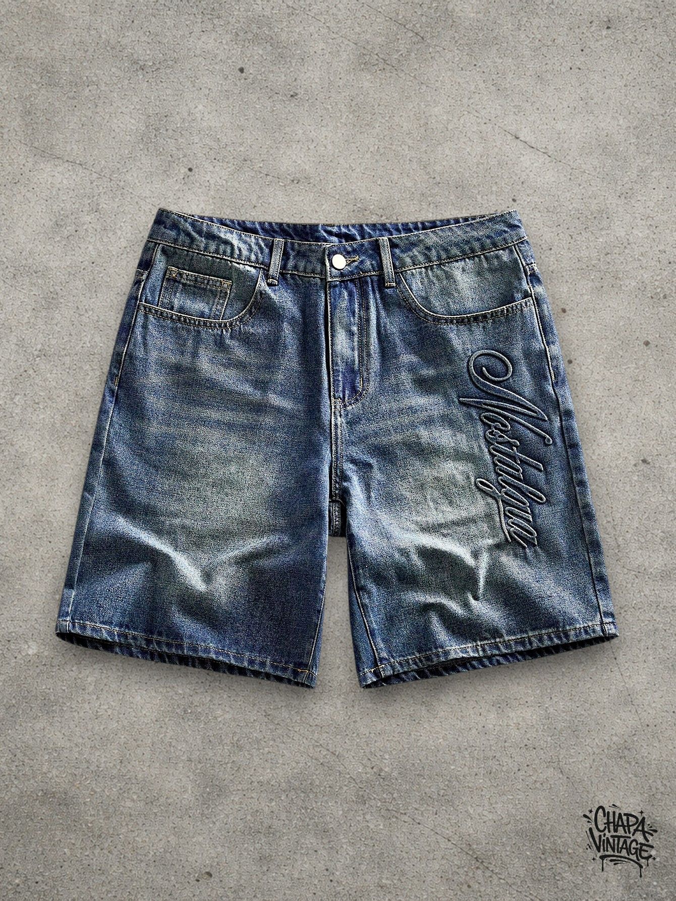 Japanese Brand Washed denim shorts Size US 32 / EU 48 - 1 Thumbnail