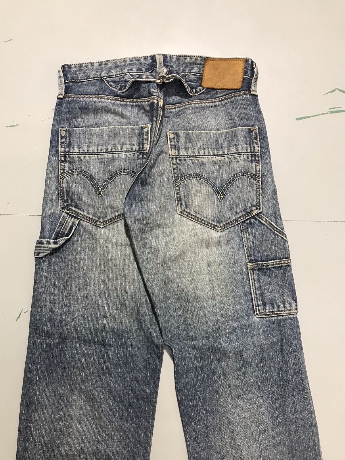 Levi's Vintage Levi’s 523 buckle belt damaged denim Size US 30 / EU 46 - 12 Thumbnail