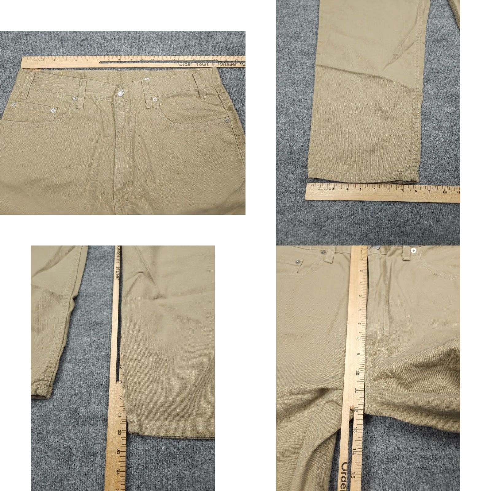 Levi's VINTAGE Levi's 550 Jeans Mens 38 x 32 Beige Relaxed Fit Made USA 100% Cotton NWT Size US 38 / EU 54 - 8 Thumbnail