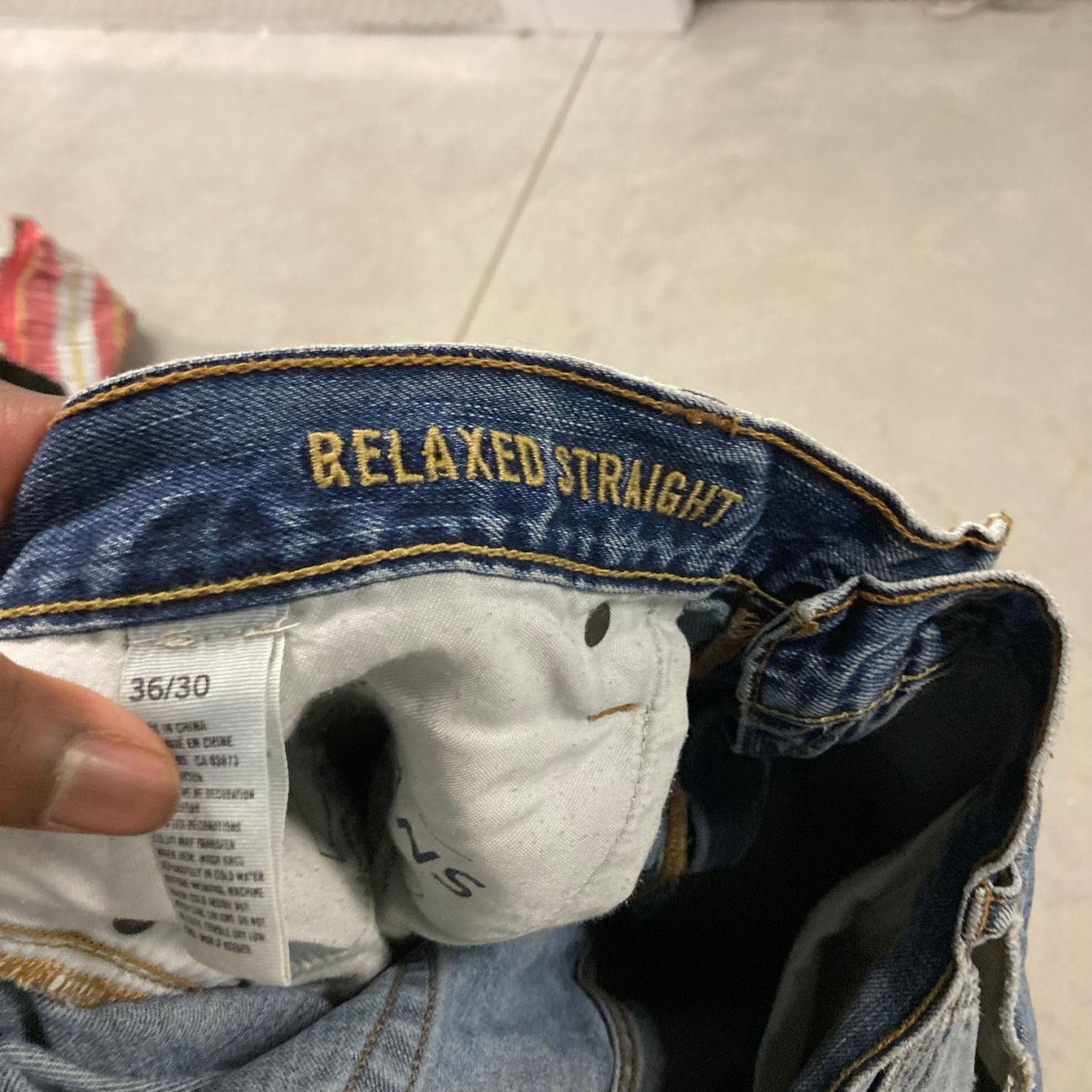 American Eagle Outfitters × Vintage Baggy Y2K American eagle Jeans 36x30 Size US 36 / EU 52 - 5 Thumbnail