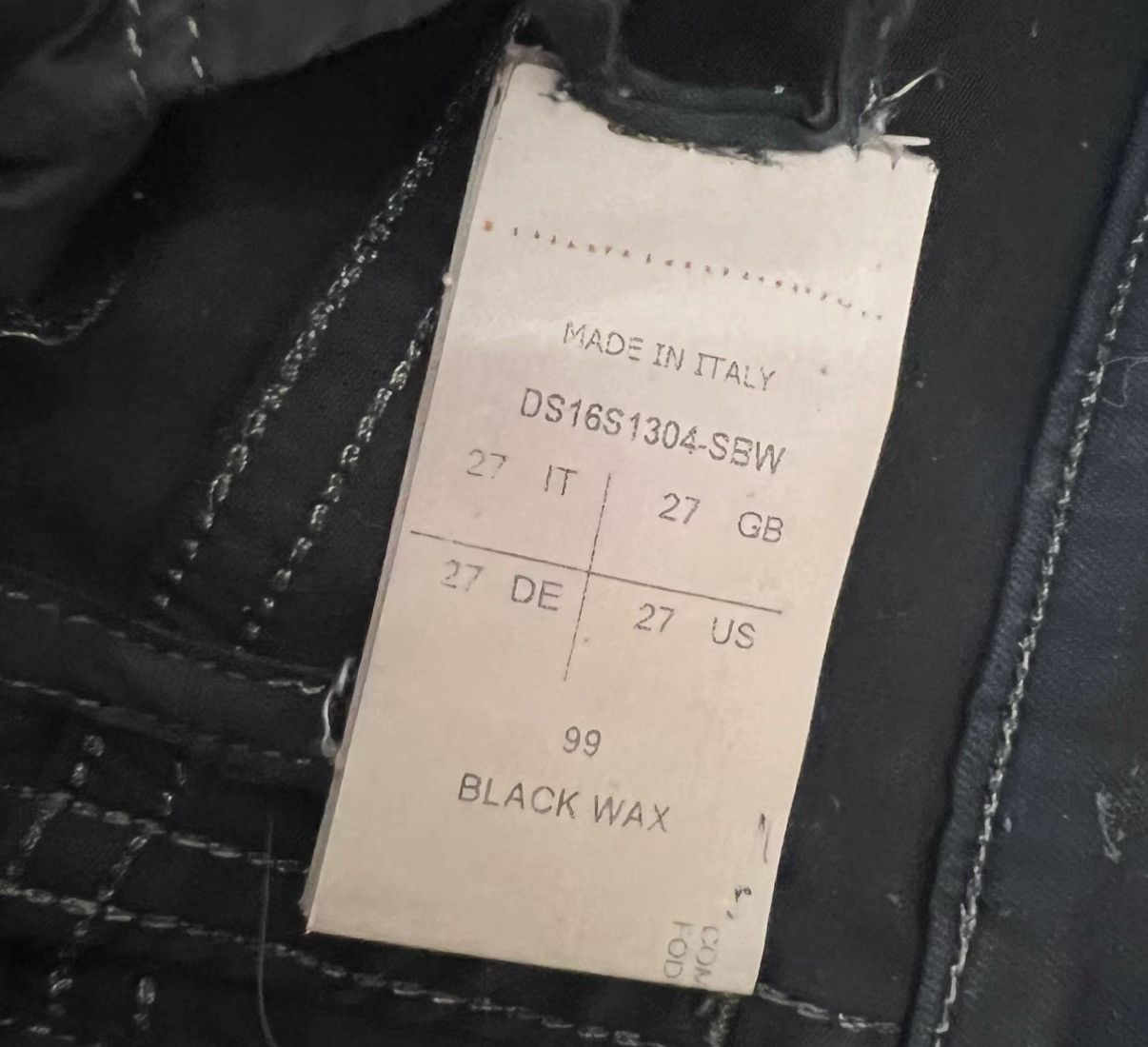 Rick Owens Rick Owens DRKSHDW Heavy Wax Cropped Pants (7/10 length) Size US 27 - 4 Thumbnail