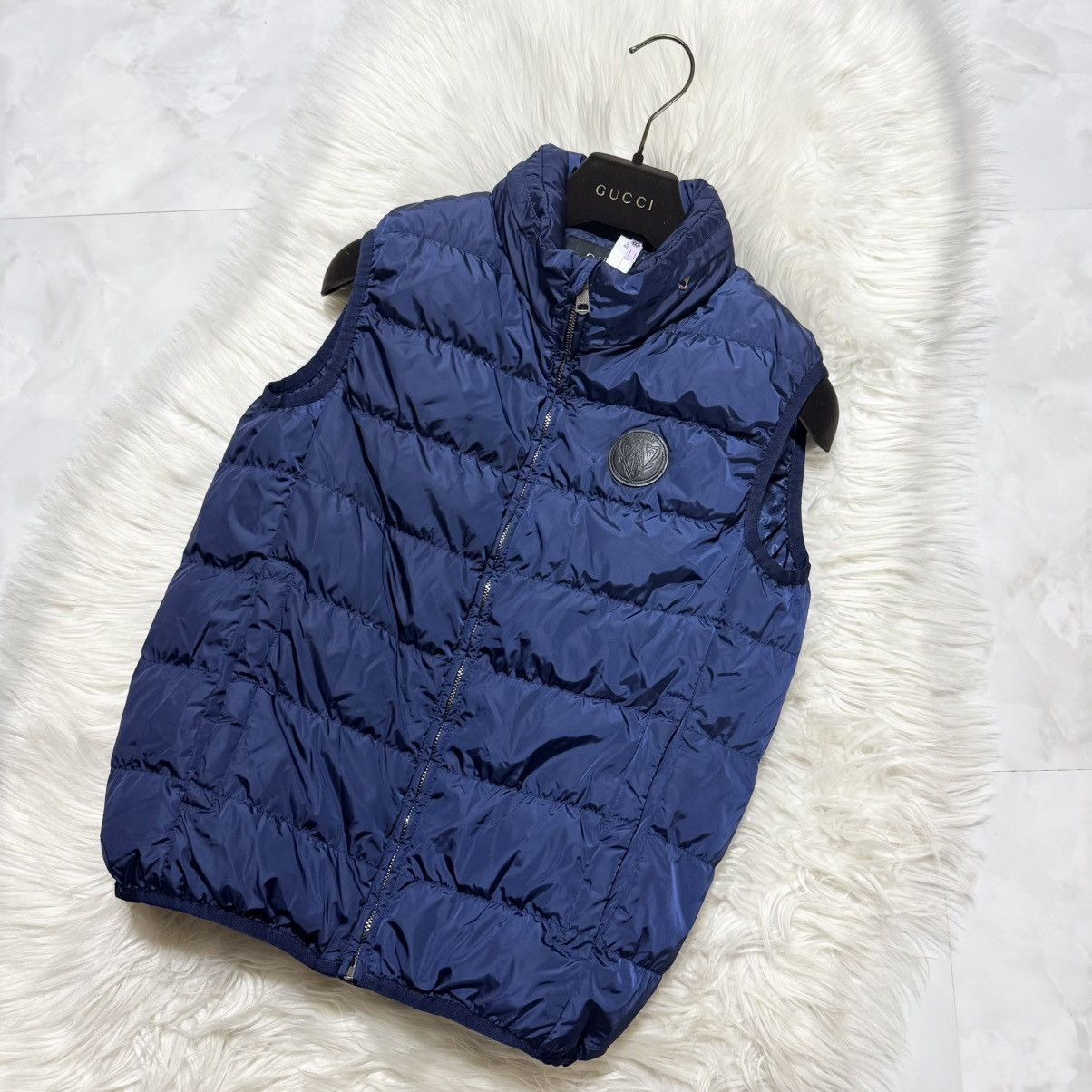 Gucci Authentic Gucci Down Vest Leather Patch GG Monogram Jacket Size US S / EU 44-46 / 1 - 5 Thumbnail
