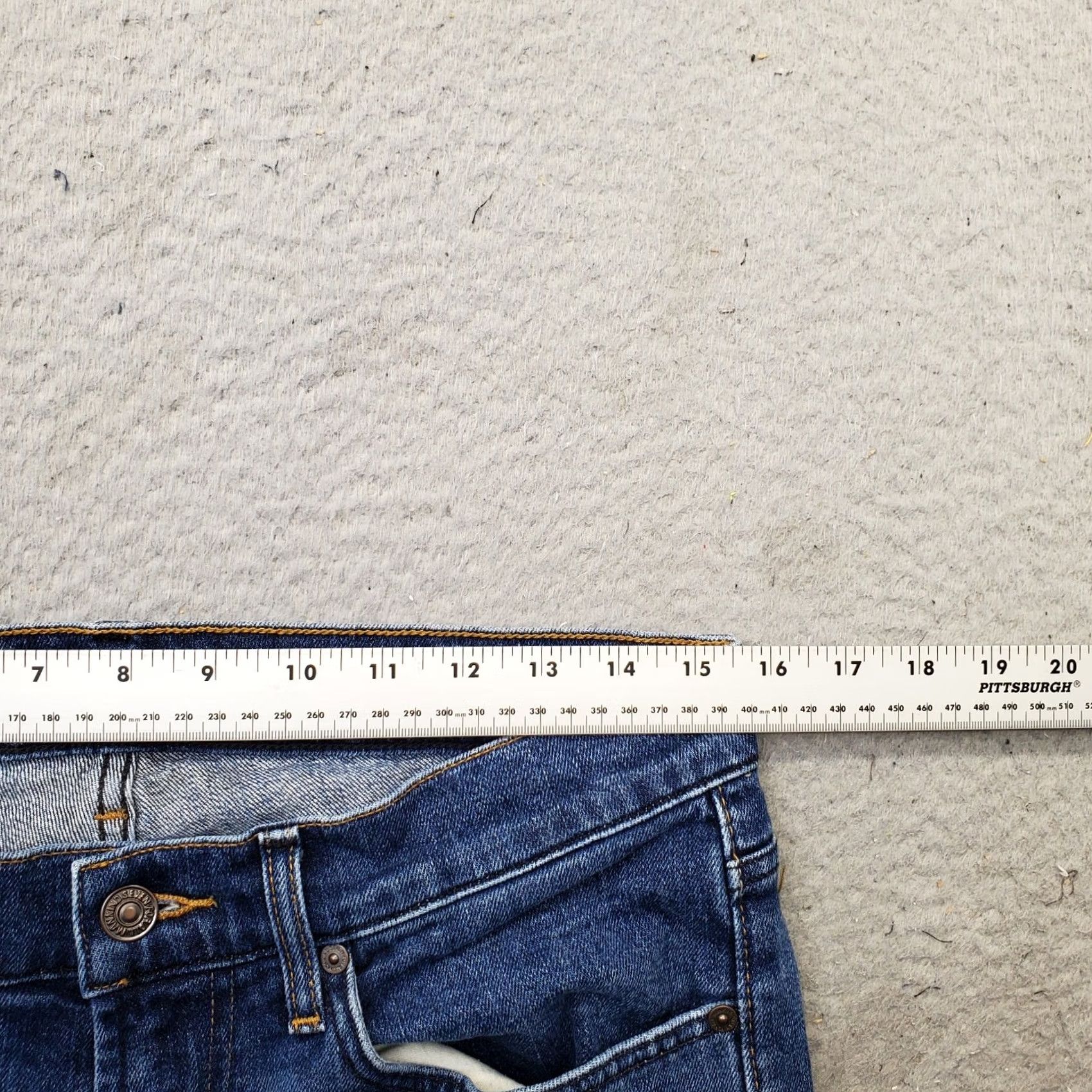 7 For All Mankind 7 For All Mankind Jeans Womens 32 Blue Denim Straight Slim Patch Logo Size 24" / US 00 / IT 34 - 6 Thumbnail