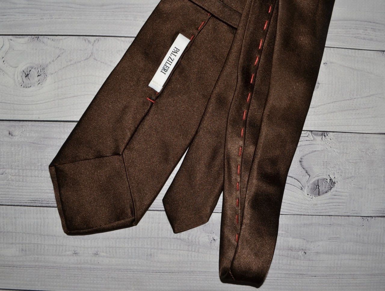 Pal Zileri Pal Zileri Brown Silk Tie Size ONE SIZE - 5 Thumbnail