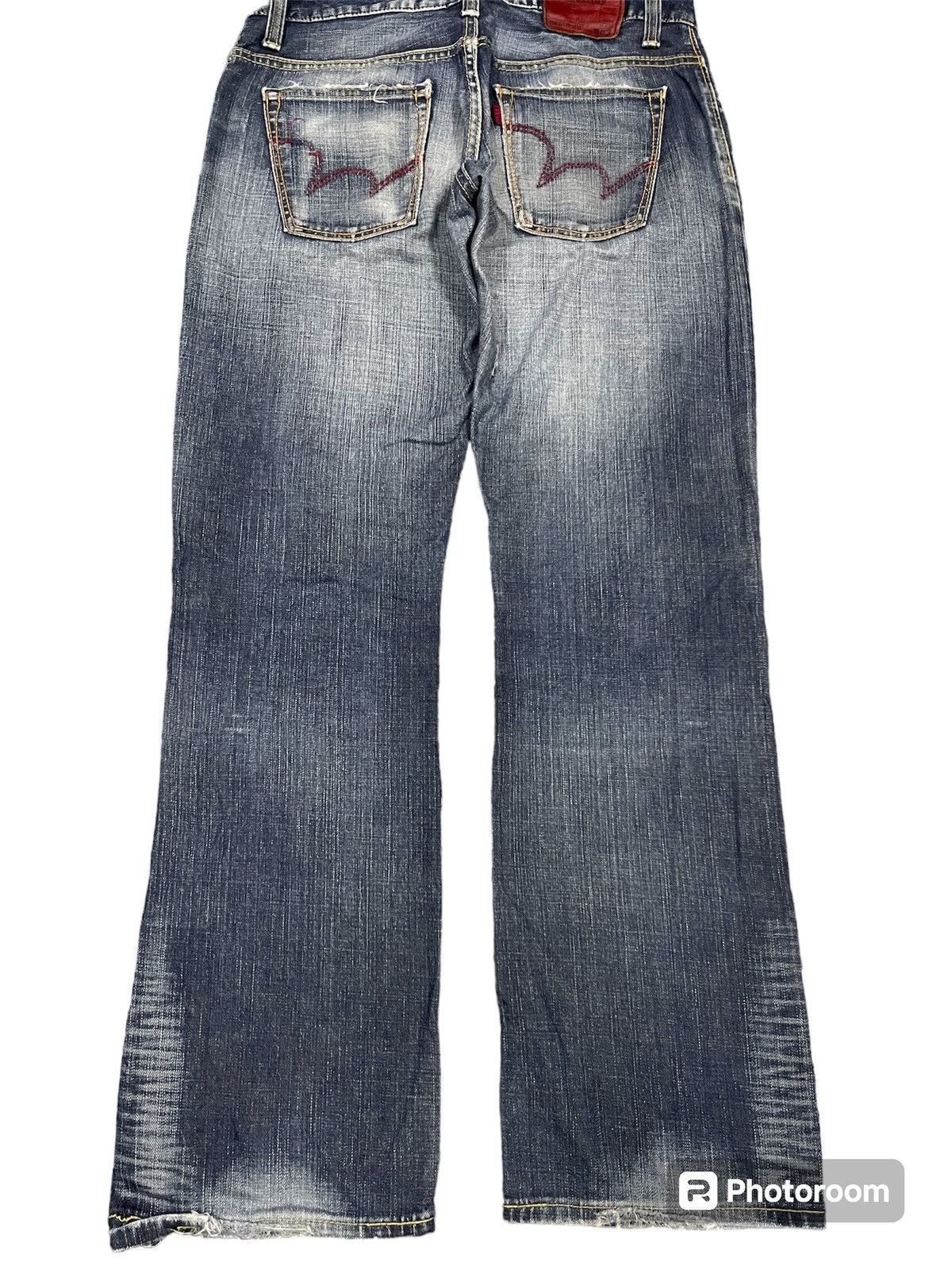 2000s EDWIN 503 BLUETRIP EDGELINE DISTRESSED JEANS