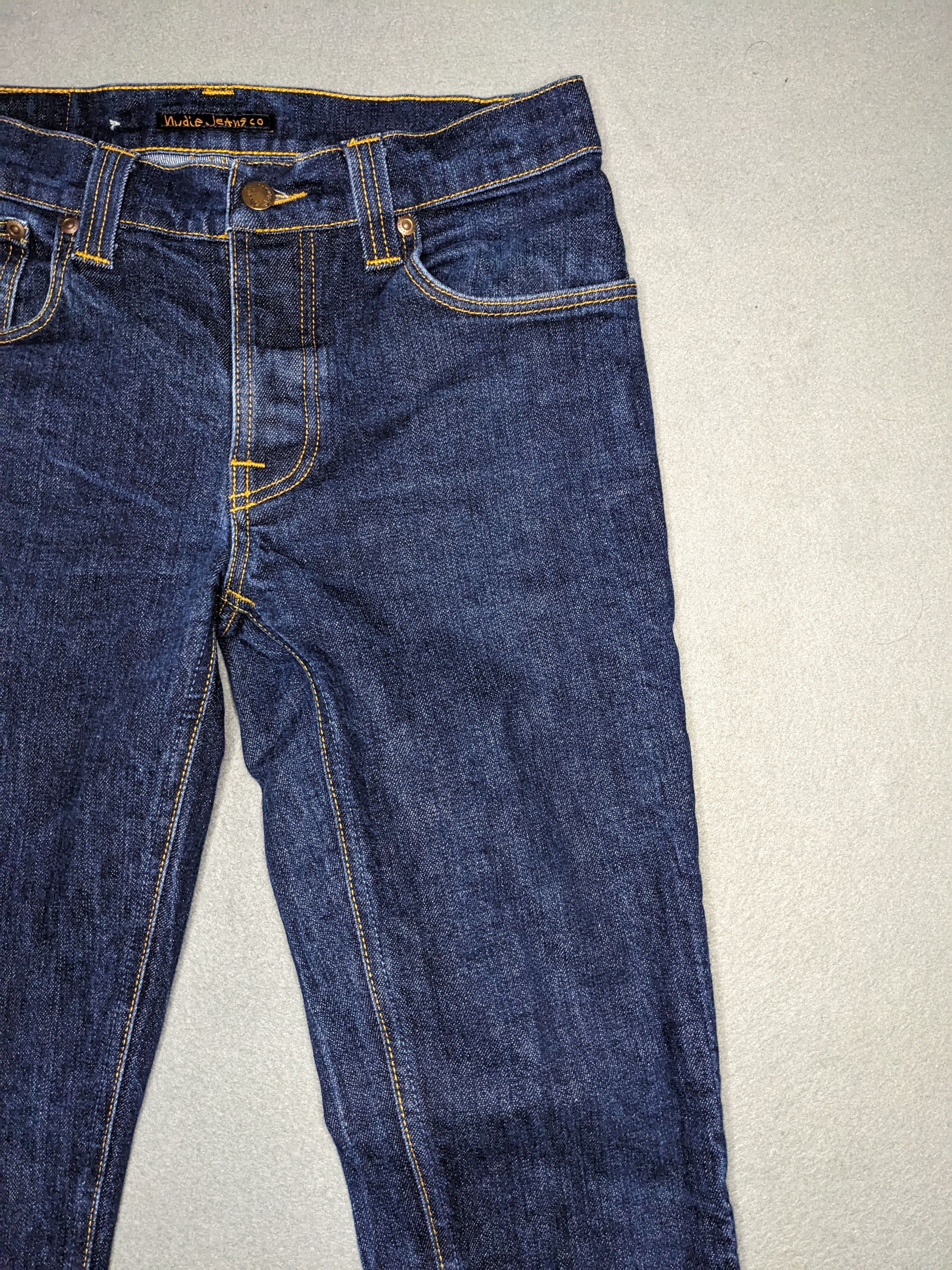 Nudie Jeans Nudie Jeans 30x31 Grim Tim Blue Denim Low Rise Slim Straight Size US 30 / EU 46 - 3 Thumbnail
