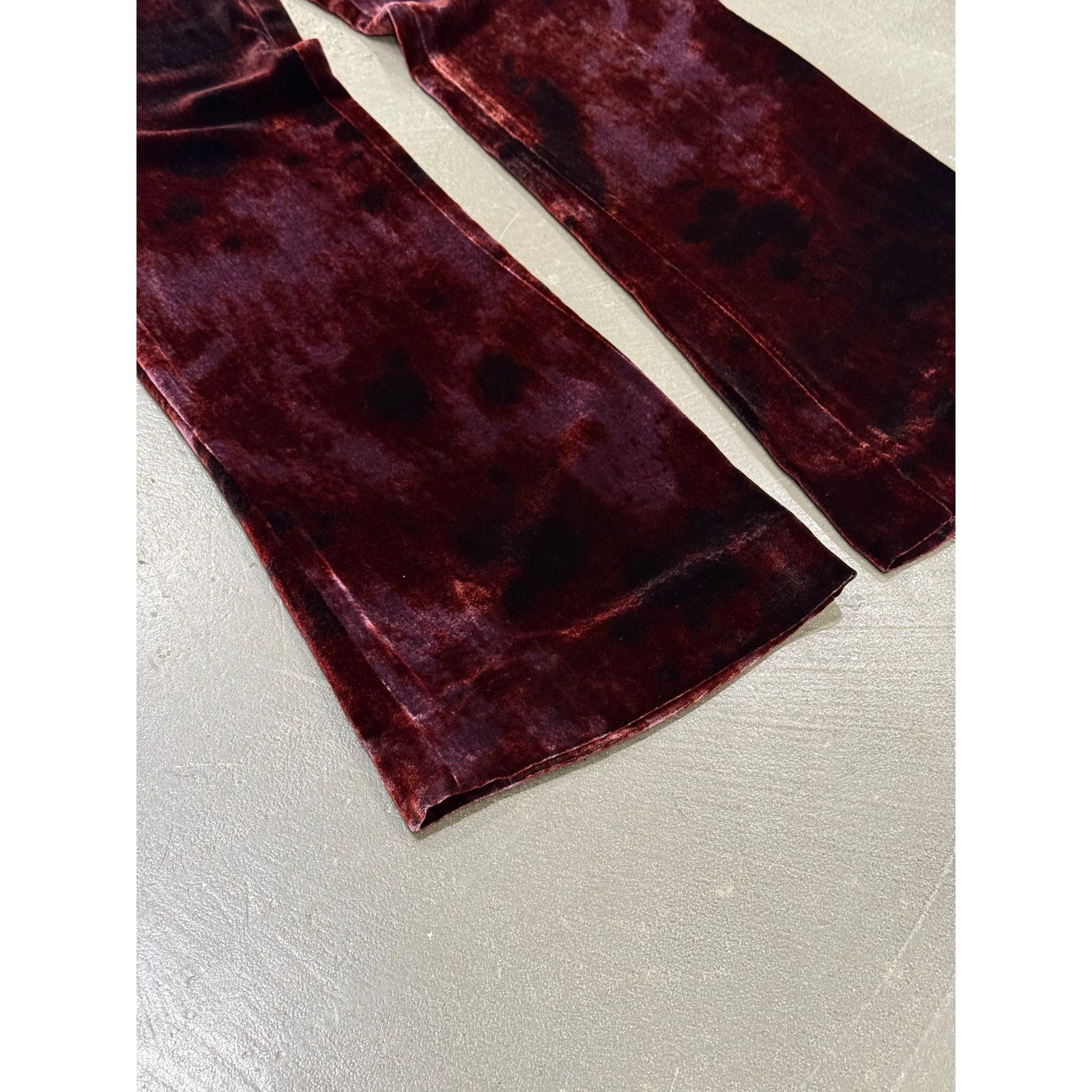 Roberto Cavalli Roberto Cavalli burgundy velvet flared pants with chain Size 30" / US 8 / IT 44 - 3 Thumbnail