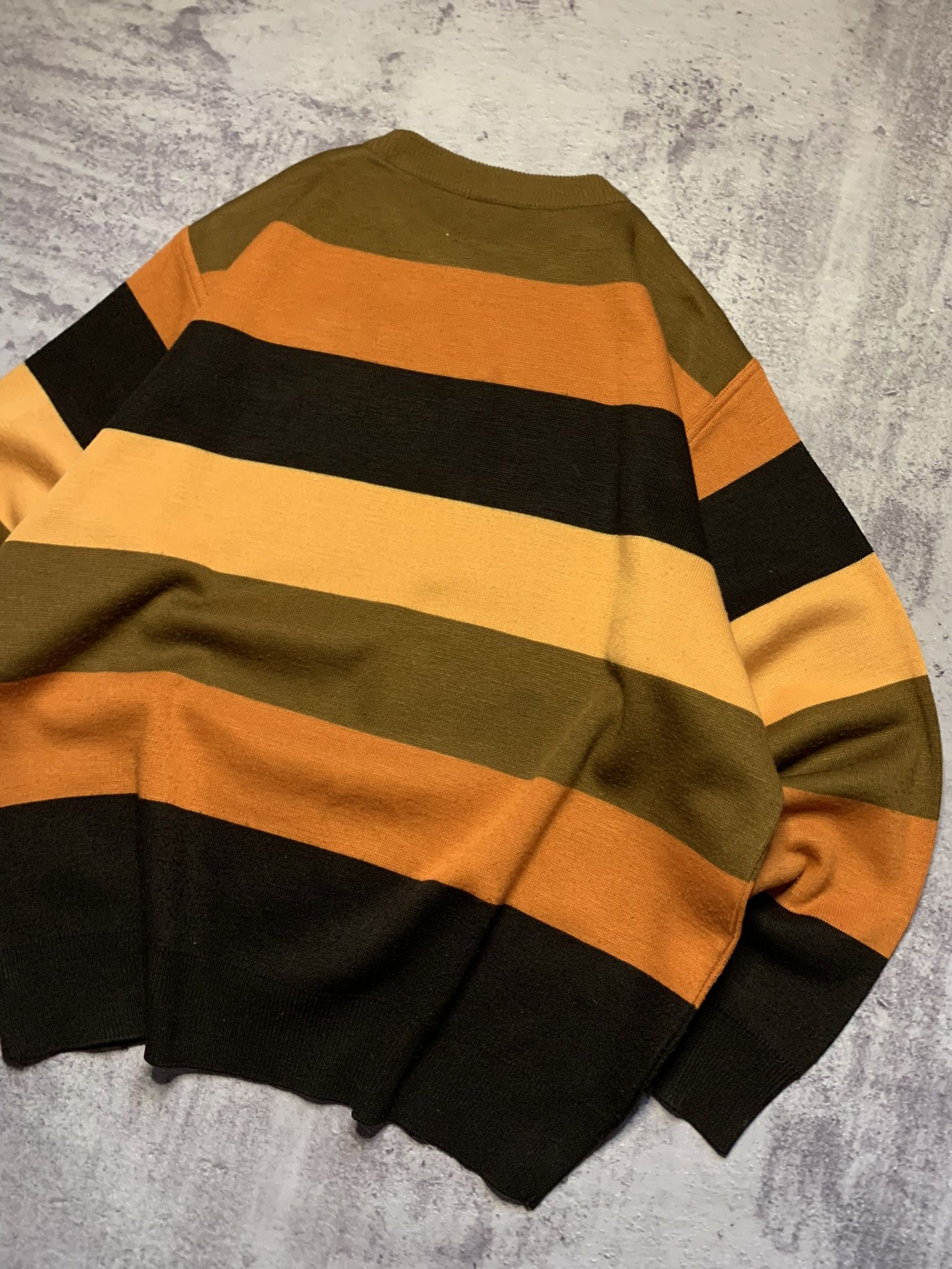 Lacoste Vintage Lacoste Striped Knit Sweater Size US L / EU 52-54 / 3 - 10 Thumbnail