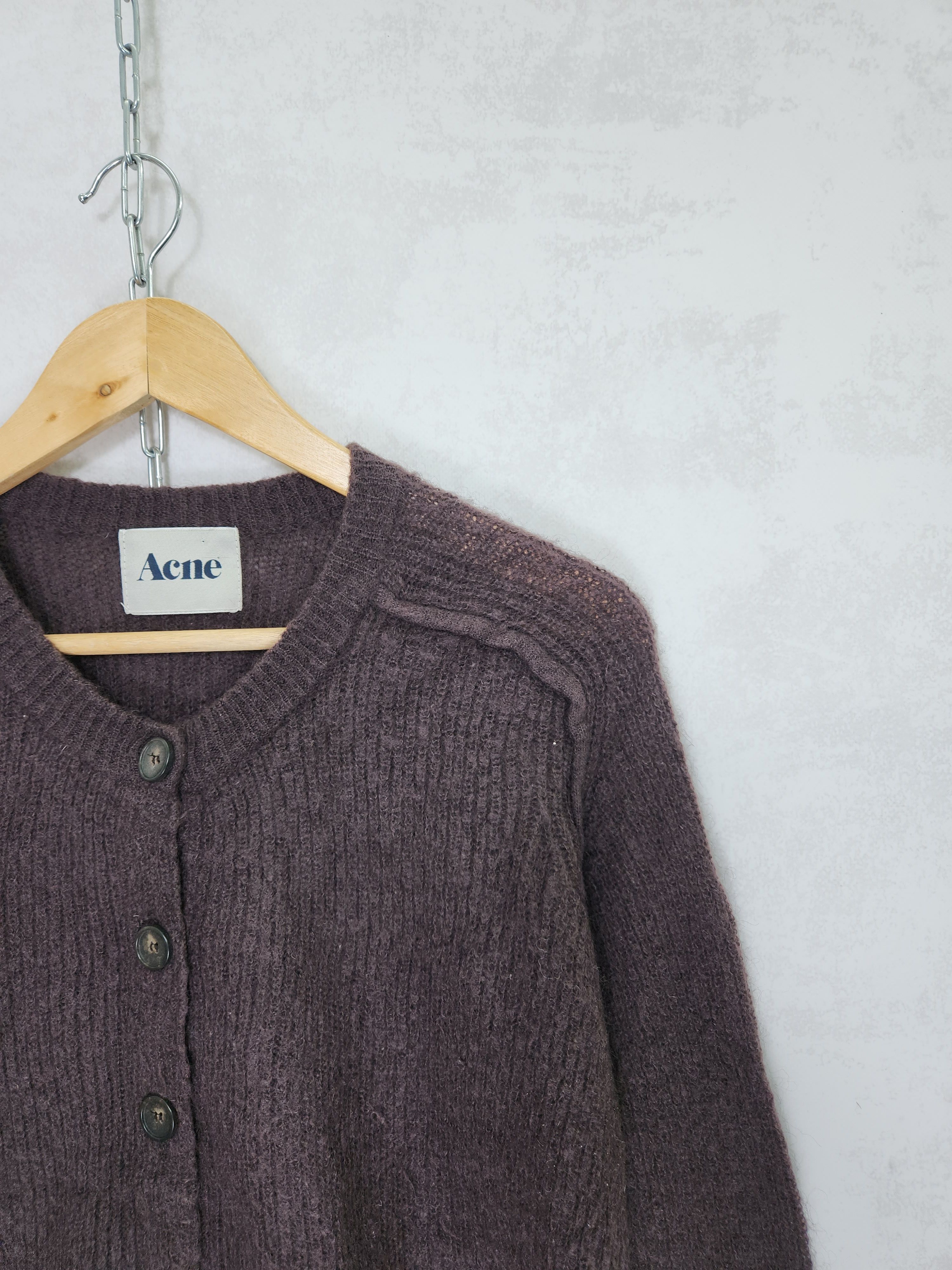 Acne Studios Acne BELL NEW AW/09 Knit Mohair Cardigan Wool Sweater Size XS / US 0-2 / IT 36-38 - 3 Thumbnail