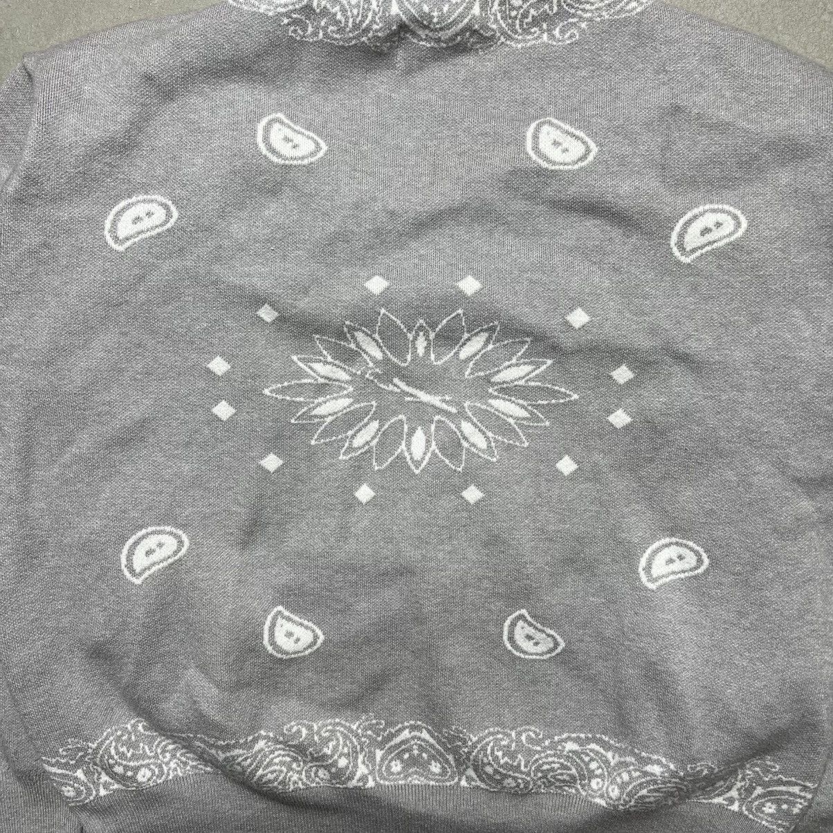 Fugazi Fugazi Paisley Knit Cardigan Grey Size US XL / EU 56 / 4 - 6 Thumbnail