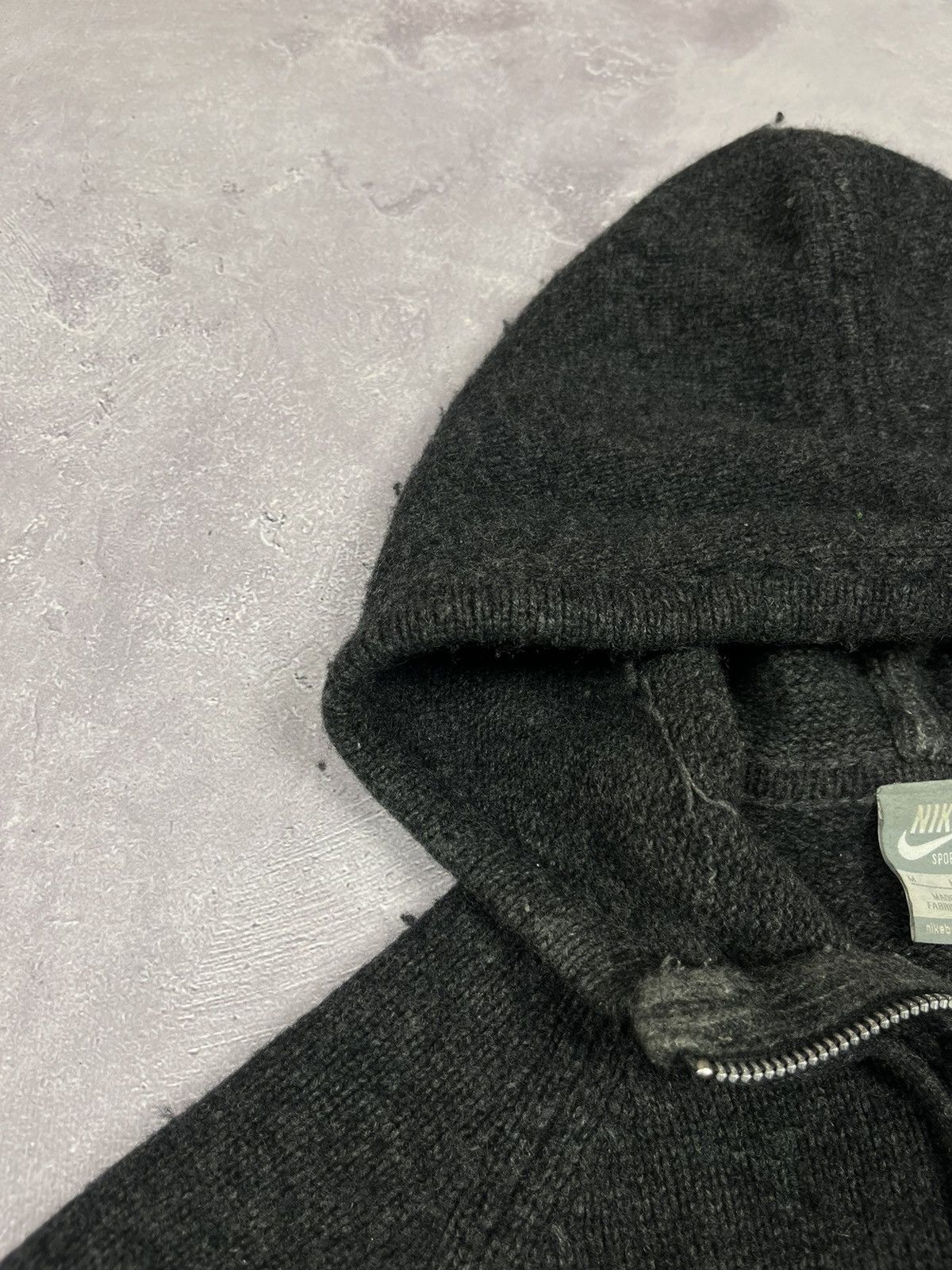 Nike Vintage Nike Wool Grey Zip Hoodie Size M Size US M / EU 48-50 / 2 - 6 Thumbnail