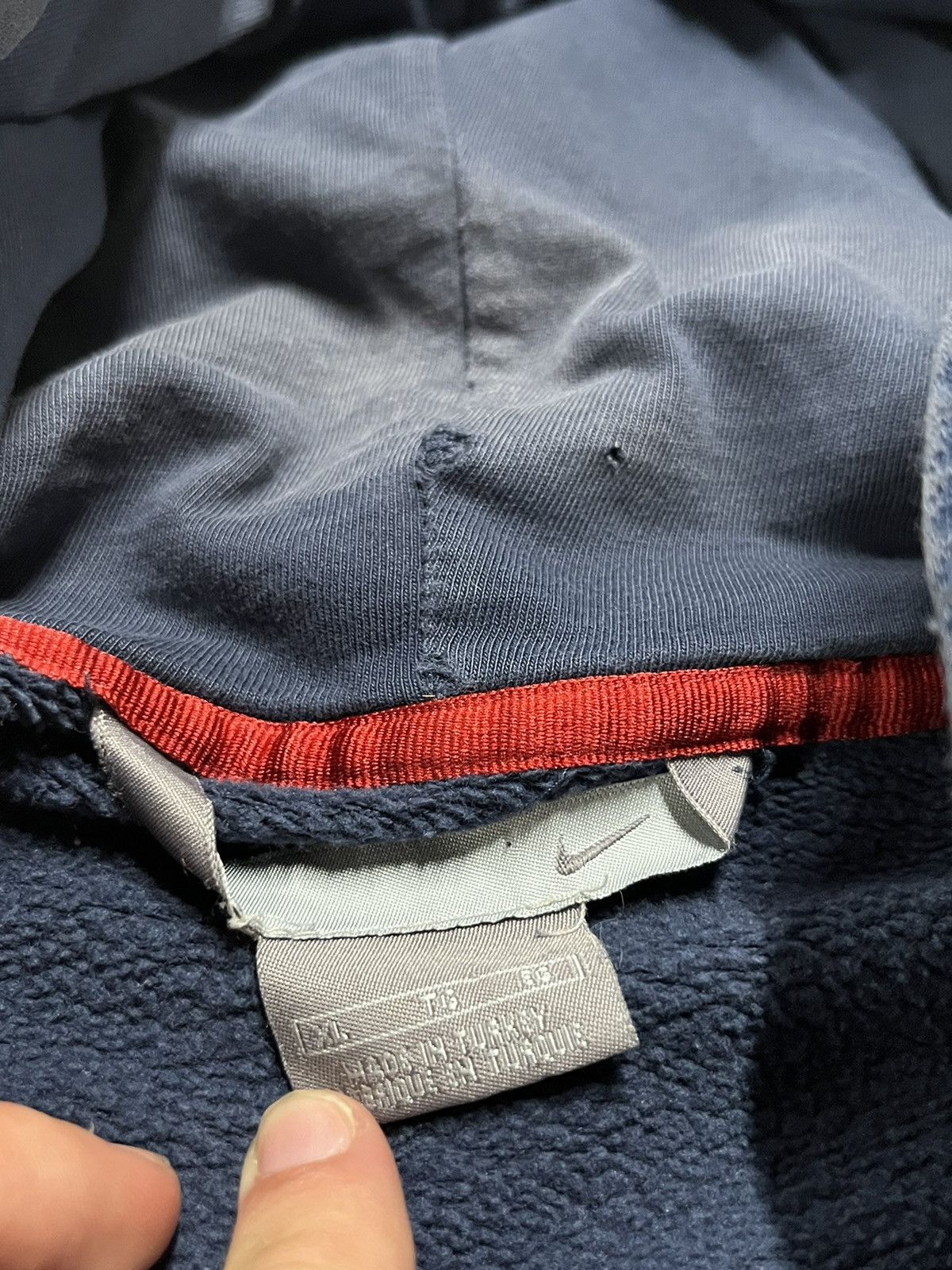 Nike × Vintage Nike y2k zip up hoodie boxy fit perfectly faded skater hype Size US XL / EU 56 / 4 - 6 Thumbnail