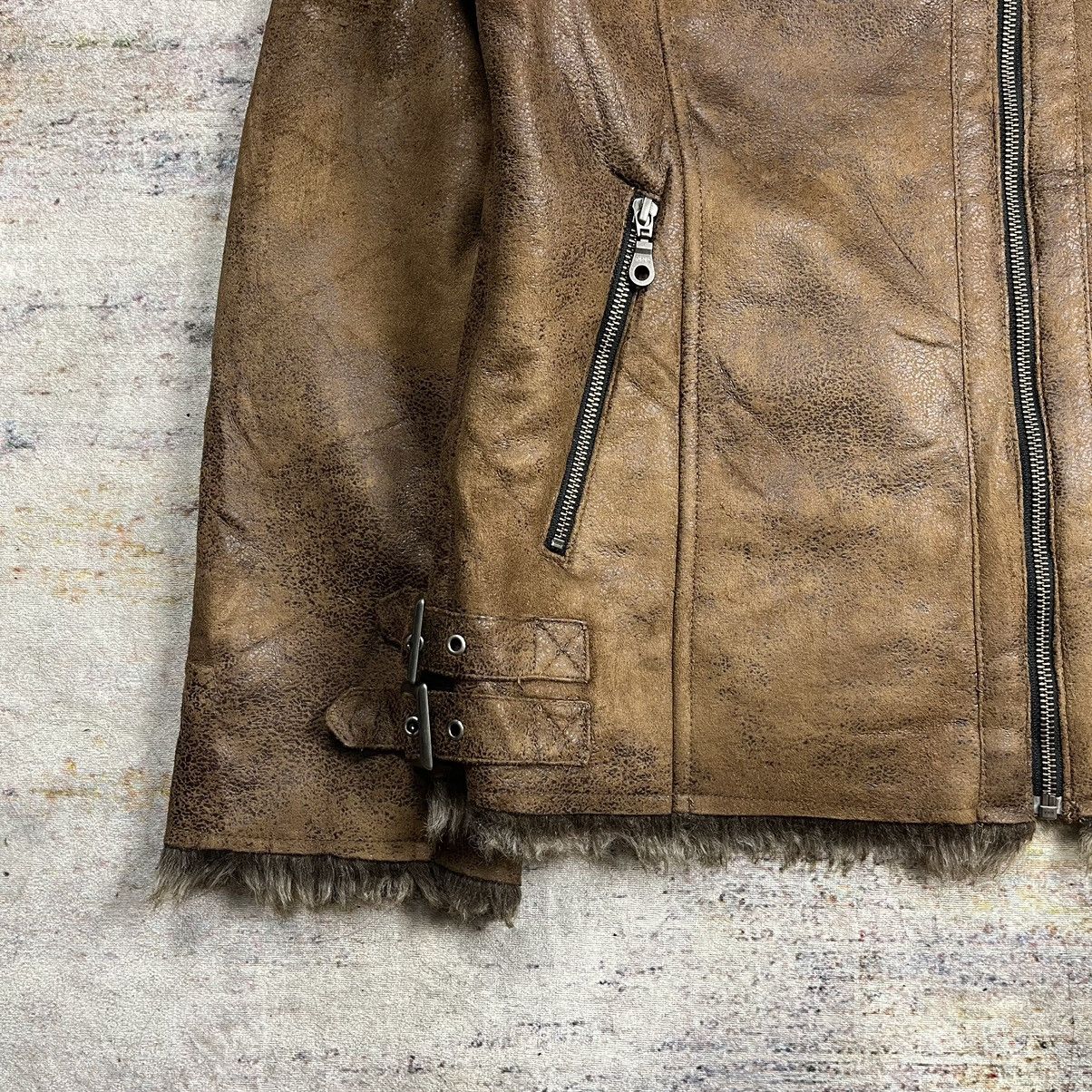 Le Grande Bleu (L.G.B.) Japanese brand Mossimo suede fur rider jacket vkei style Size US XL / EU 56 / 4 - 5 Thumbnail