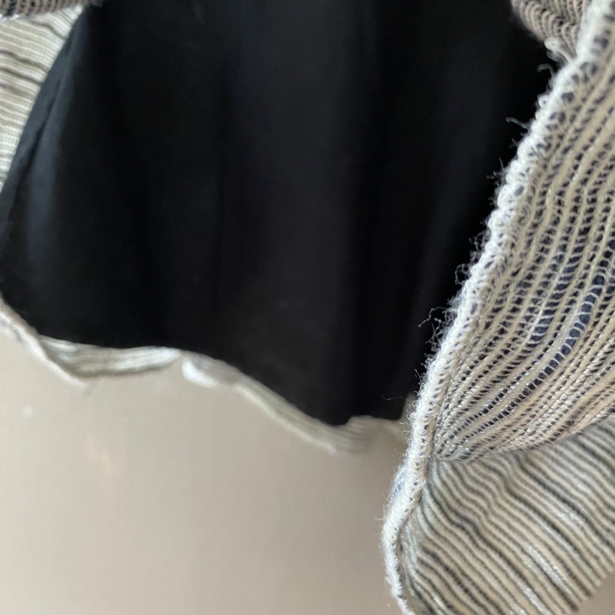 Carven CARVEN Navy Contrast Gathered Skirt Size 26" / US 2 / IT 38 - 21 Thumbnail