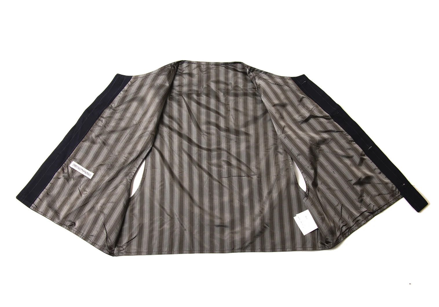 Emporio Armani Striped Sleeveless Vest in Navy Gray Size 48 Size US M / EU 48-50 / 2 - 8 Thumbnail